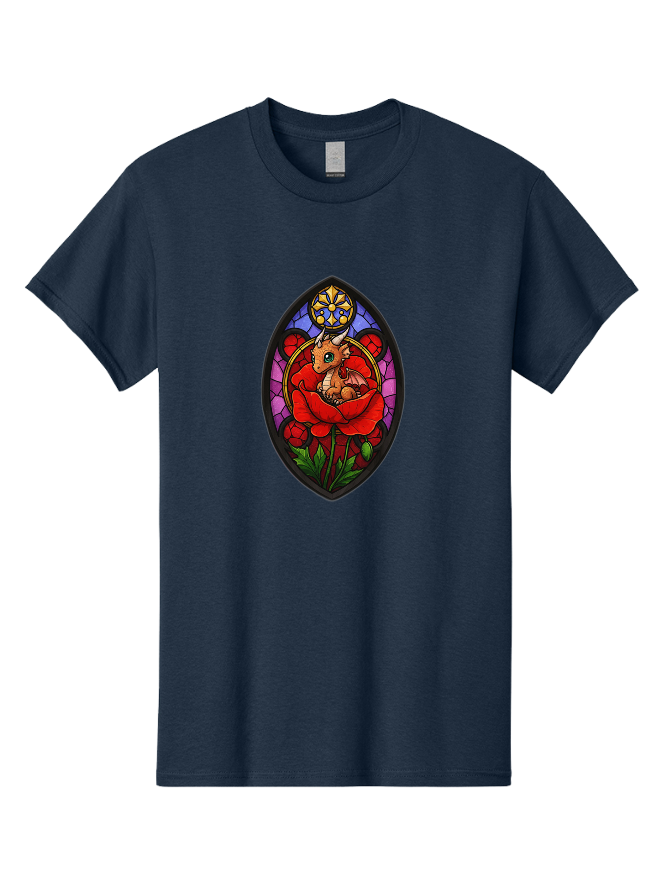 Dragon-In-Rose-2 Men'S Graphic Tee, 100% Cotton, Comfortable Casual Summer Wear, Machine Washable, Vintage Camera, Old Camera, Antique Camera, Black Camera, Classic Photography, Photography Equipment, Nostalgic Device, Film Camera, Camera Art Baj449