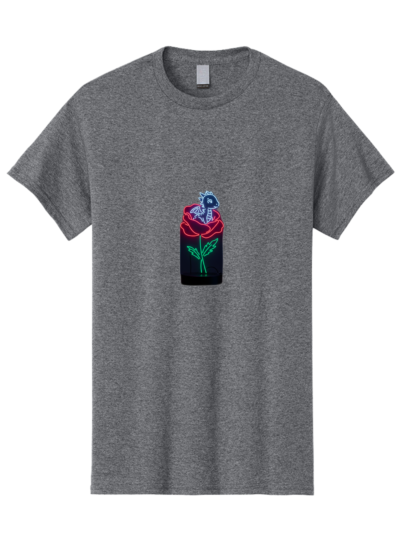 Dragon-In-Rose-3 Men'S Graphic Tee, 100% Cotton, Comfortable Casual Summer Wear, Machine Washable, Vintage Camera, Old Camera, Antique Camera, Black Camera, Classic Photography, Photography Equipment, Nostalgic Device, Film Camera, Camera Art Baj450