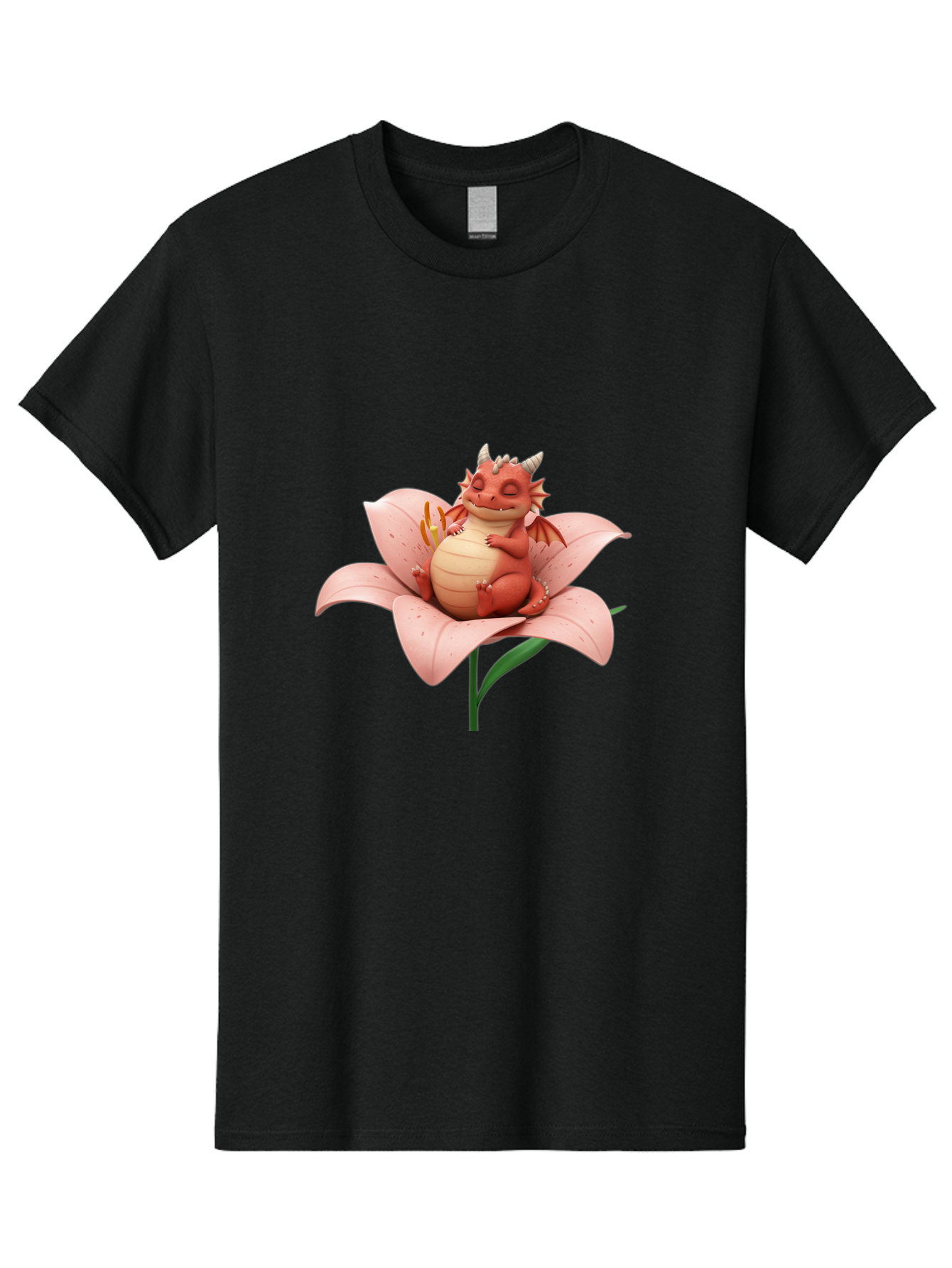 Dragon-On-Flower-2 Men'S Graphic Tee, 100% Cotton, Comfortable Casual Summer Wear, Machine Washable, Vintage Camera, Old Camera, Antique Camera, Black Camera, Classic Photography, Photography Equipment, Nostalgic Device, Film Camera, Baj454