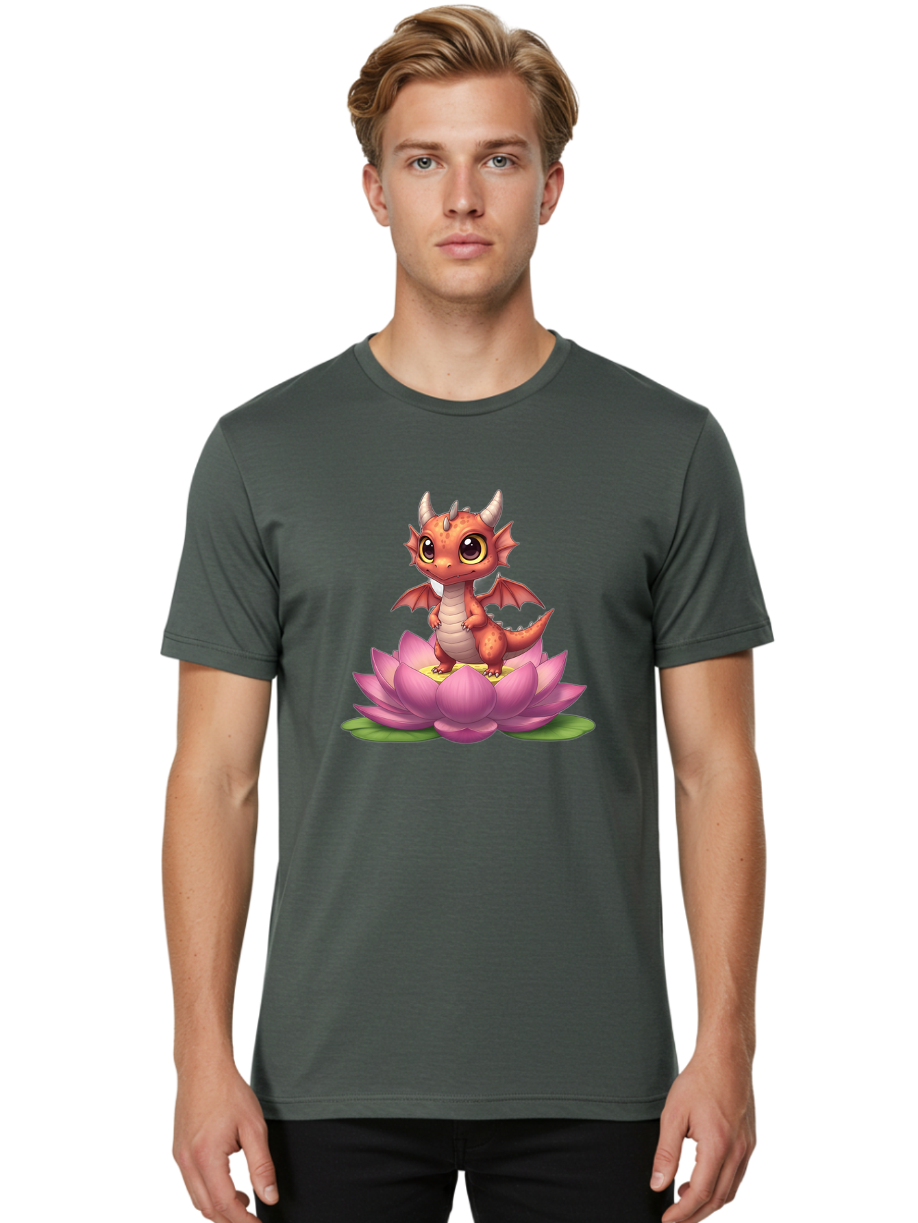 Dragon-On-Lotus Men'S Graphic Tee, 100% Cotton, Comfortable Casual Summer Wear, Machine Washable, Vintage Camera, Old Camera, Antique Camera, Black Camera, Classic Photography, Photography Equipment, Nostalgic Device, Film Camera, Camera Art Baj456