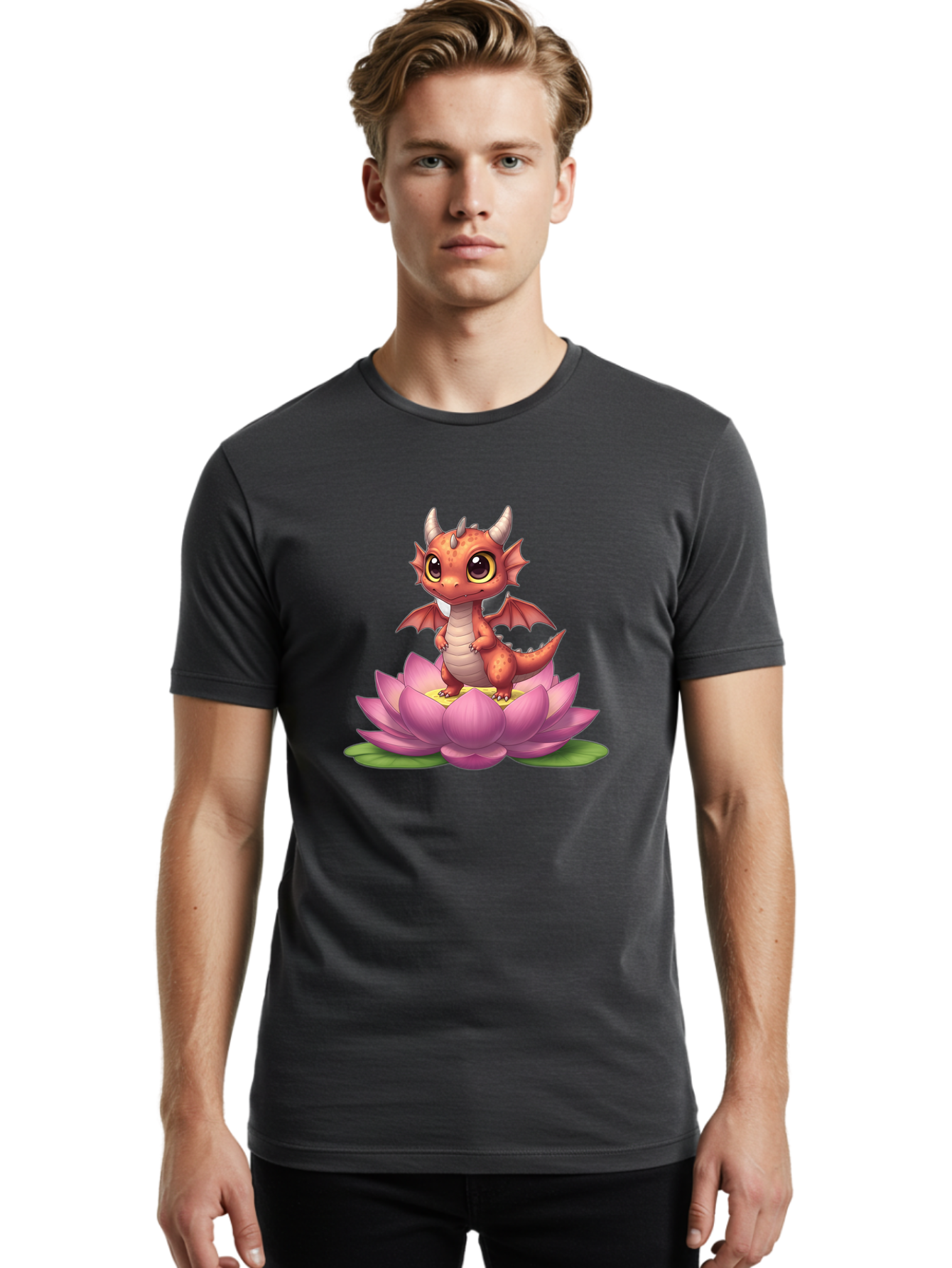 Dragon-On-Lotus Men'S Graphic Tee, 100% Cotton, Comfortable Casual Summer Wear, Machine Washable, Vintage Camera, Old Camera, Antique Camera, Black Camera, Classic Photography, Photography Equipment, Nostalgic Device, Film Camera, Camera Art Baj456