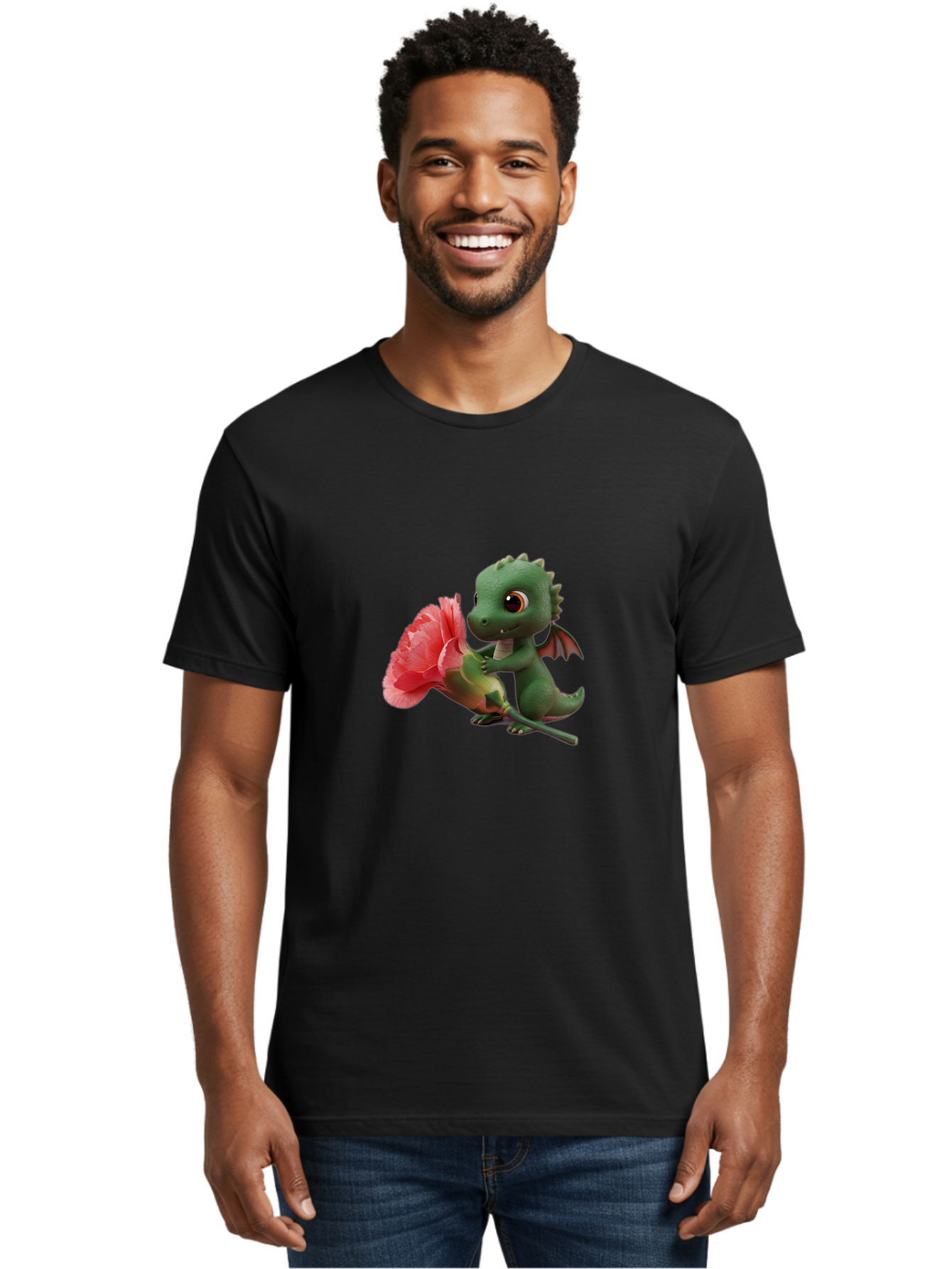 Dragon-With-Flower Men'S Graphic Tee, 100% Cotton, Comfortable Casual Summer Wear, Machine Washable, Vintage Camera, Old Camera, Antique Camera, Black Camera, Classic Photography, Photography Equipment, Nostalgic Device, Film Camera, Baj457