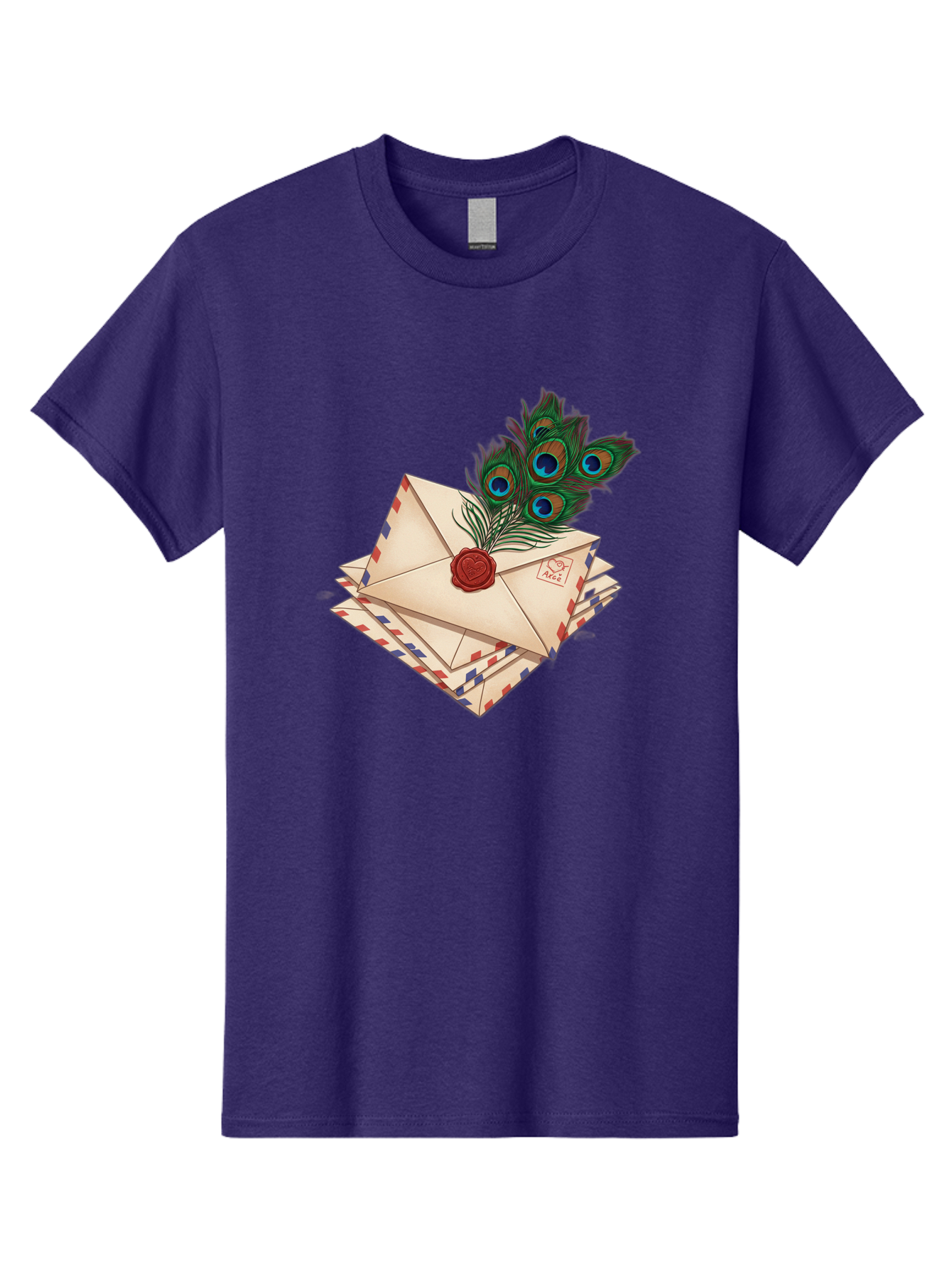 Envelope-With-Peacock-Feather Men'S Graphic Tee, 100% Cotton, Comfortable Casual Summer Wear, Machine Washable, Vintage Camera, Old Camera, Antique Camera, Black Camera, Classic Photography, Photography Equipment, Nostalgic Device, Baj464