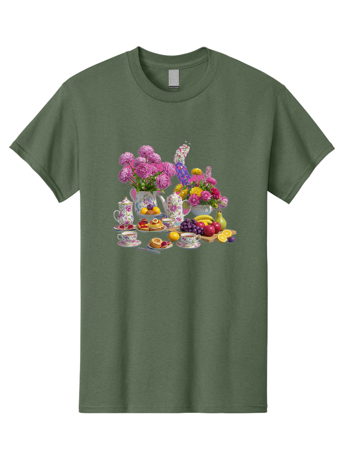 Floral-Tea-Party Men'S Graphic Tee, 100% Cotton, Comfortable Casual Summer Wear, Machine Washable, Vintage Camera, Old Camera, Antique Camera, Black Camera, Classic Photography, Photography Equipment, Nostalgic Device, Film Camera, Camera Art Baj466