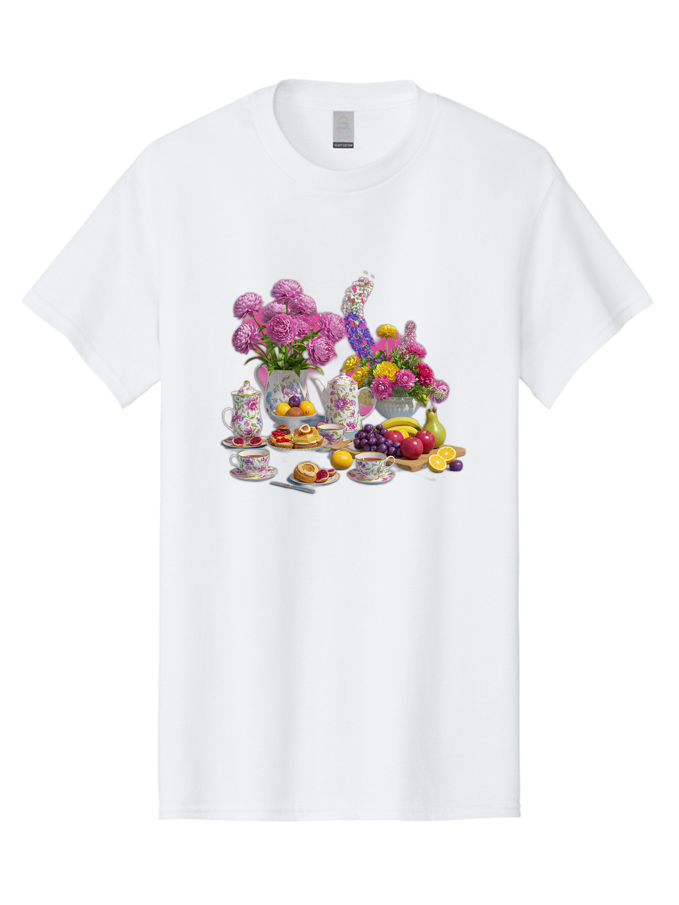 Floral-Tea-Party Men'S Graphic Tee, 100% Cotton, Comfortable Casual Summer Wear, Machine Washable, Vintage Camera, Old Camera, Antique Camera, Black Camera, Classic Photography, Photography Equipment, Nostalgic Device, Film Camera, Camera Art Baj466