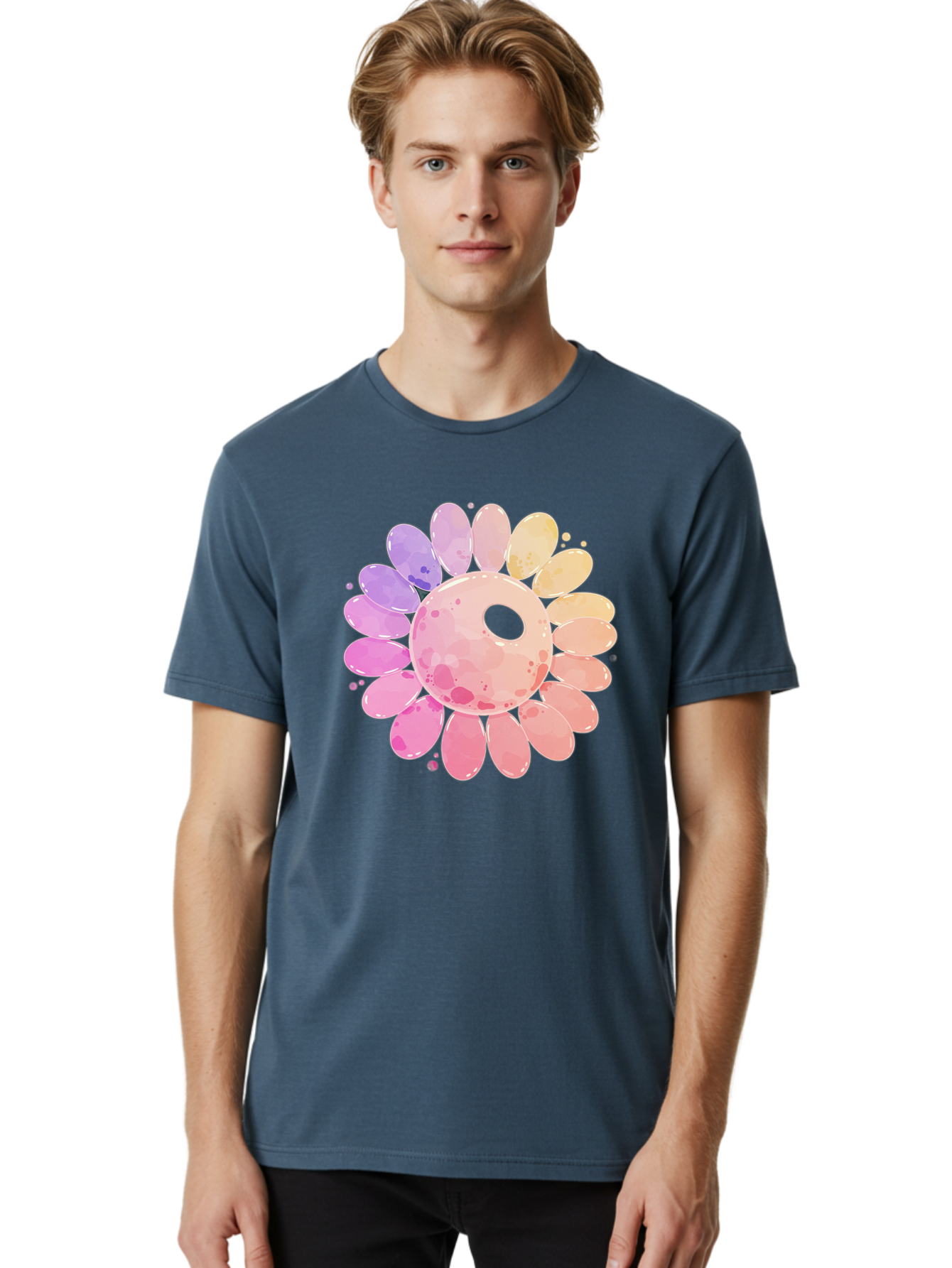 Flower Men'S Graphic Tee, 100% Cotton, Comfortable Casual Summer Wear, Machine Washable, Vintage Camera, Old Camera, Antique Camera, Black Camera, Classic Photography, Photography Equipment, Nostalgic Device, Film Camera, Camera Art Baj468