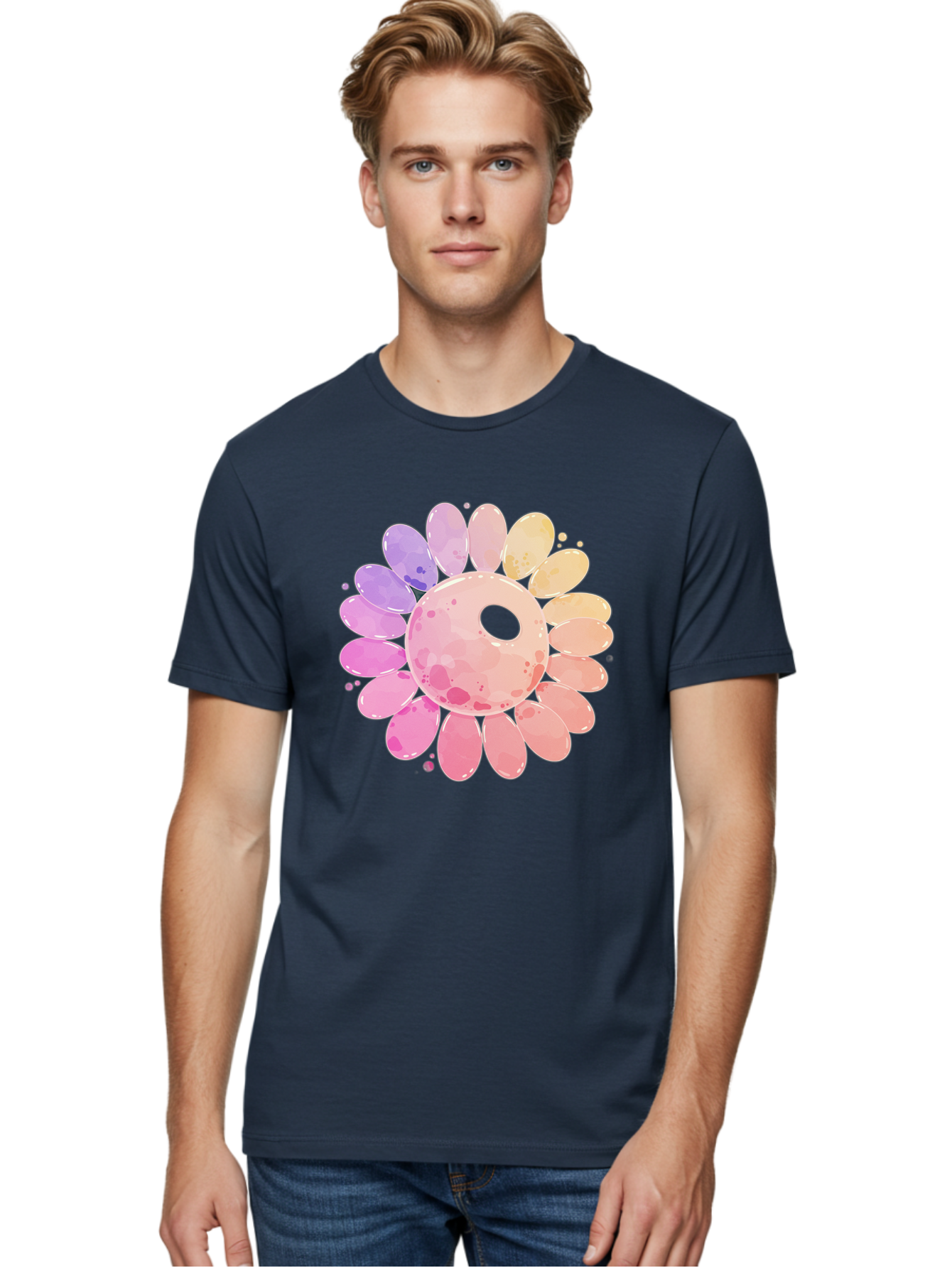 Flower Men'S Graphic Tee, 100% Cotton, Comfortable Casual Summer Wear, Machine Washable, Vintage Camera, Old Camera, Antique Camera, Black Camera, Classic Photography, Photography Equipment, Nostalgic Device, Film Camera, Camera Art Baj468