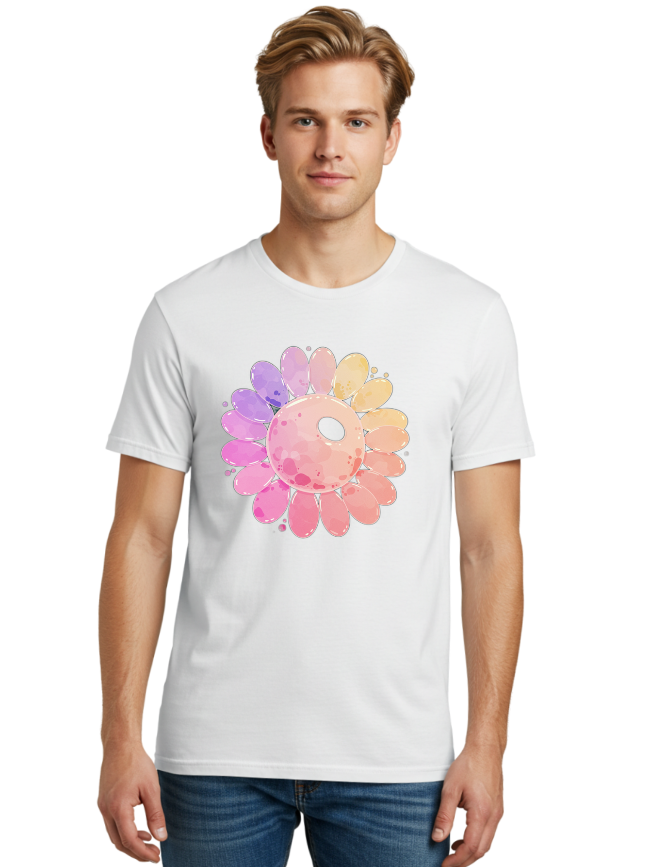 Flower Men'S Graphic Tee, 100% Cotton, Comfortable Casual Summer Wear, Machine Washable, Vintage Camera, Old Camera, Antique Camera, Black Camera, Classic Photography, Photography Equipment, Nostalgic Device, Film Camera, Camera Art Baj468