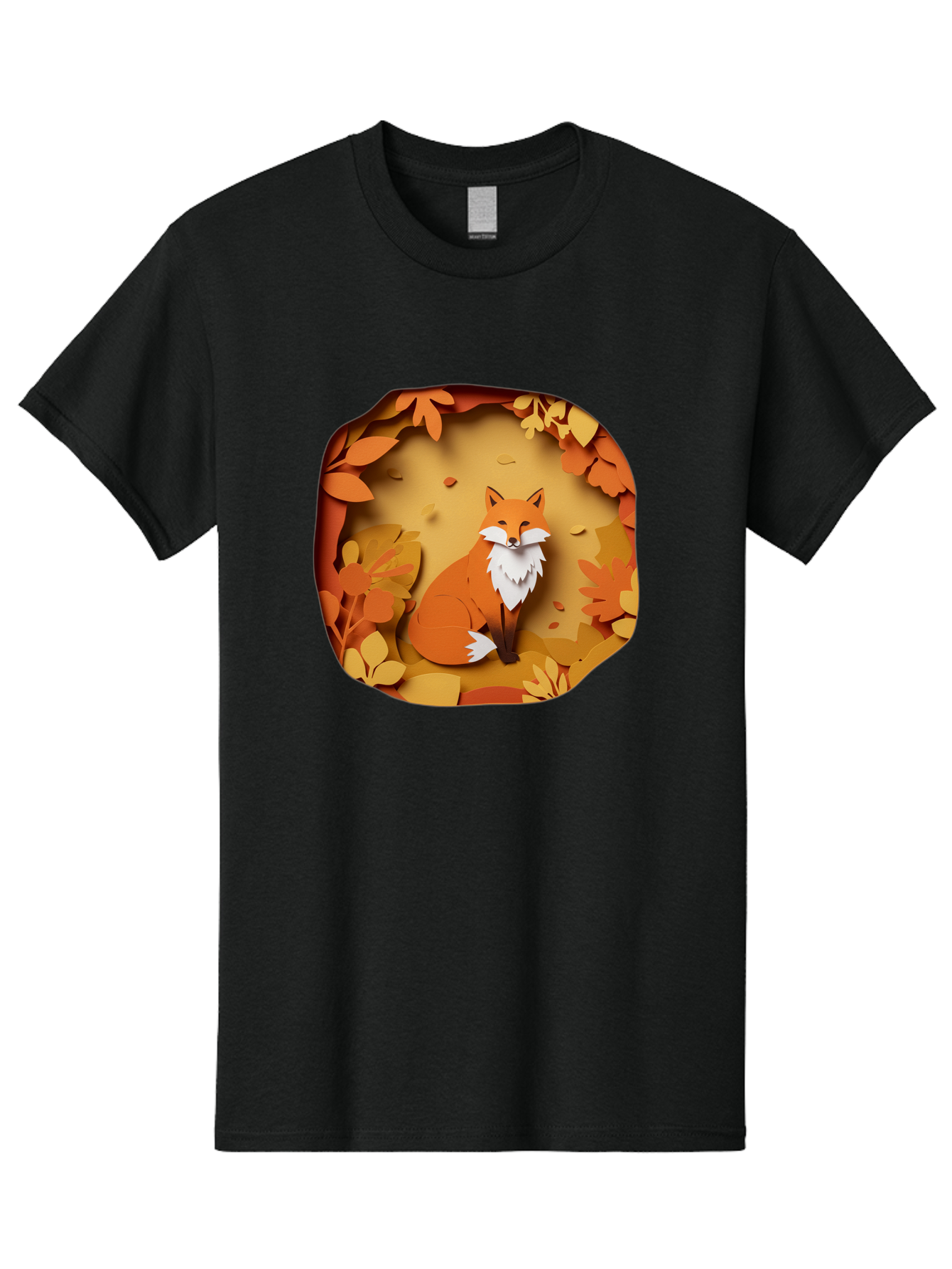 Fox-In-Leaves-1 Men'S Graphic Tee, 100% Cotton, Comfortable Casual Summer Wear, Machine Washable, Vintage Camera, Old Camera, Antique Camera, Black Camera, Classic Photography, Photography Equipment, Nostalgic Device, Film Camera, Camera Art Baj469