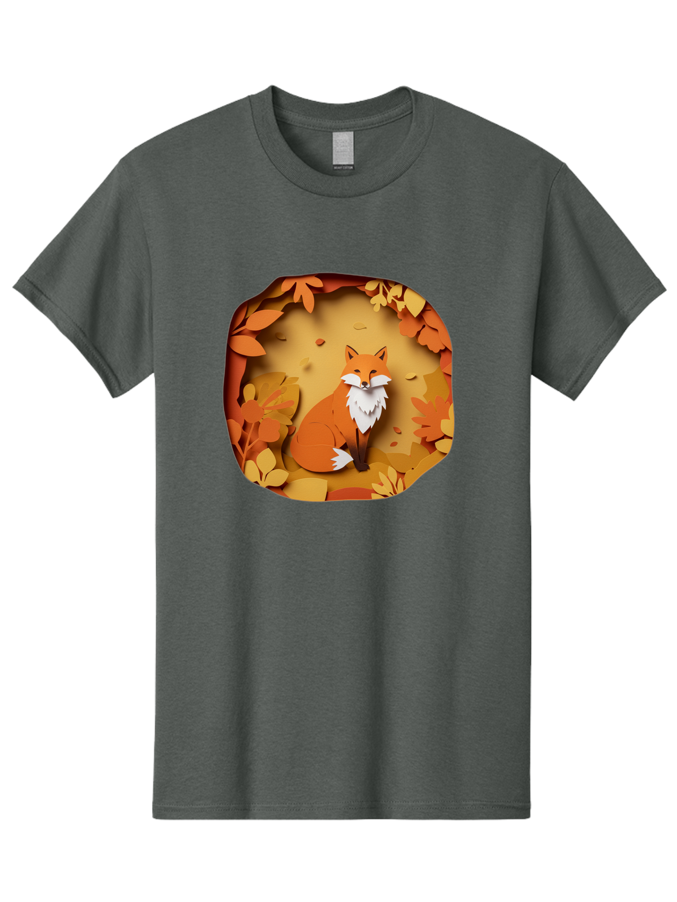 Fox-In-Leaves-1 Men'S Graphic Tee, 100% Cotton, Comfortable Casual Summer Wear, Machine Washable, Vintage Camera, Old Camera, Antique Camera, Black Camera, Classic Photography, Photography Equipment, Nostalgic Device, Film Camera, Camera Art Baj469
