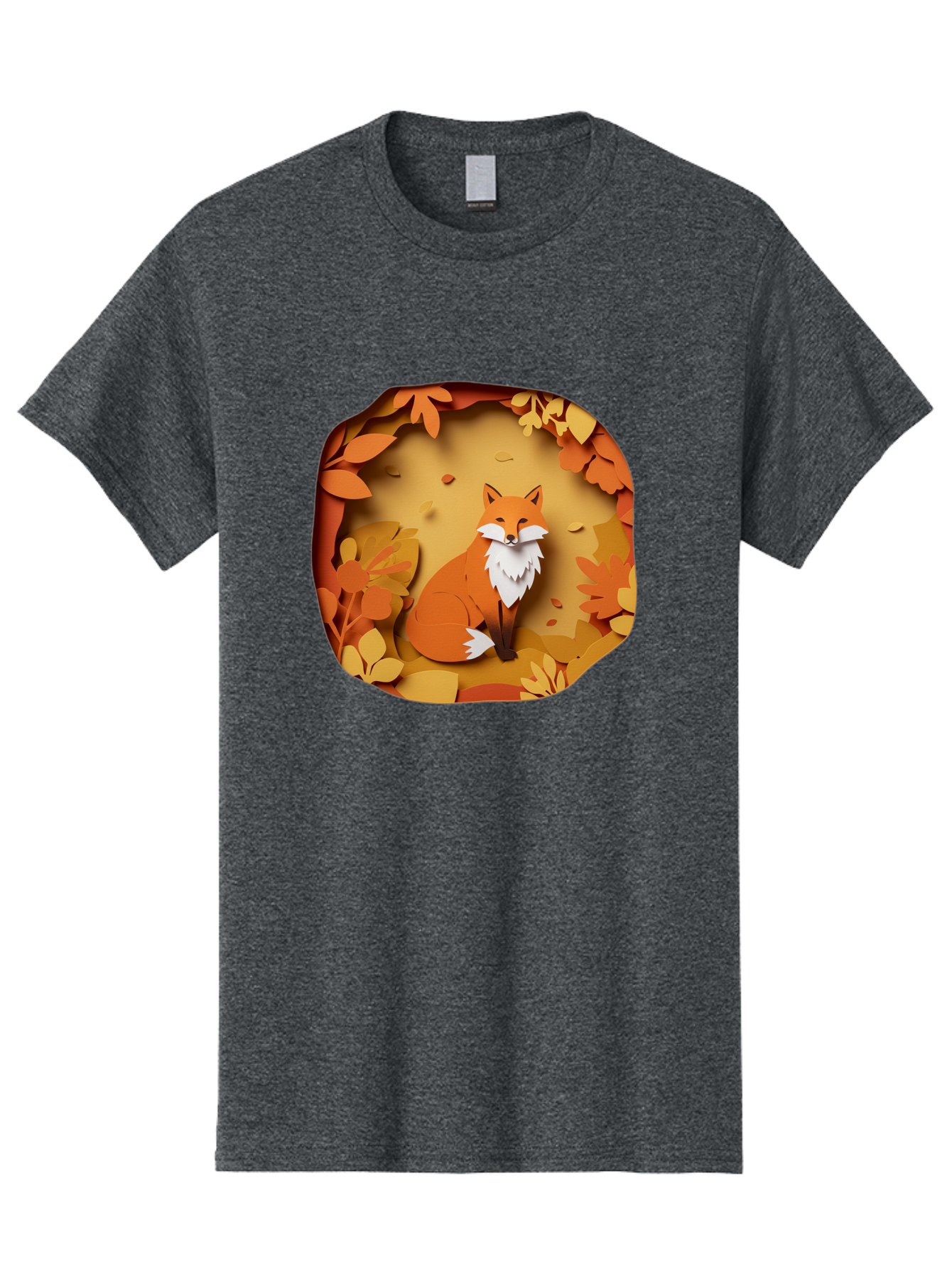 Fox-In-Leaves-1 Men'S Graphic Tee, 100% Cotton, Comfortable Casual Summer Wear, Machine Washable, Vintage Camera, Old Camera, Antique Camera, Black Camera, Classic Photography, Photography Equipment, Nostalgic Device, Film Camera, Camera Art Baj469