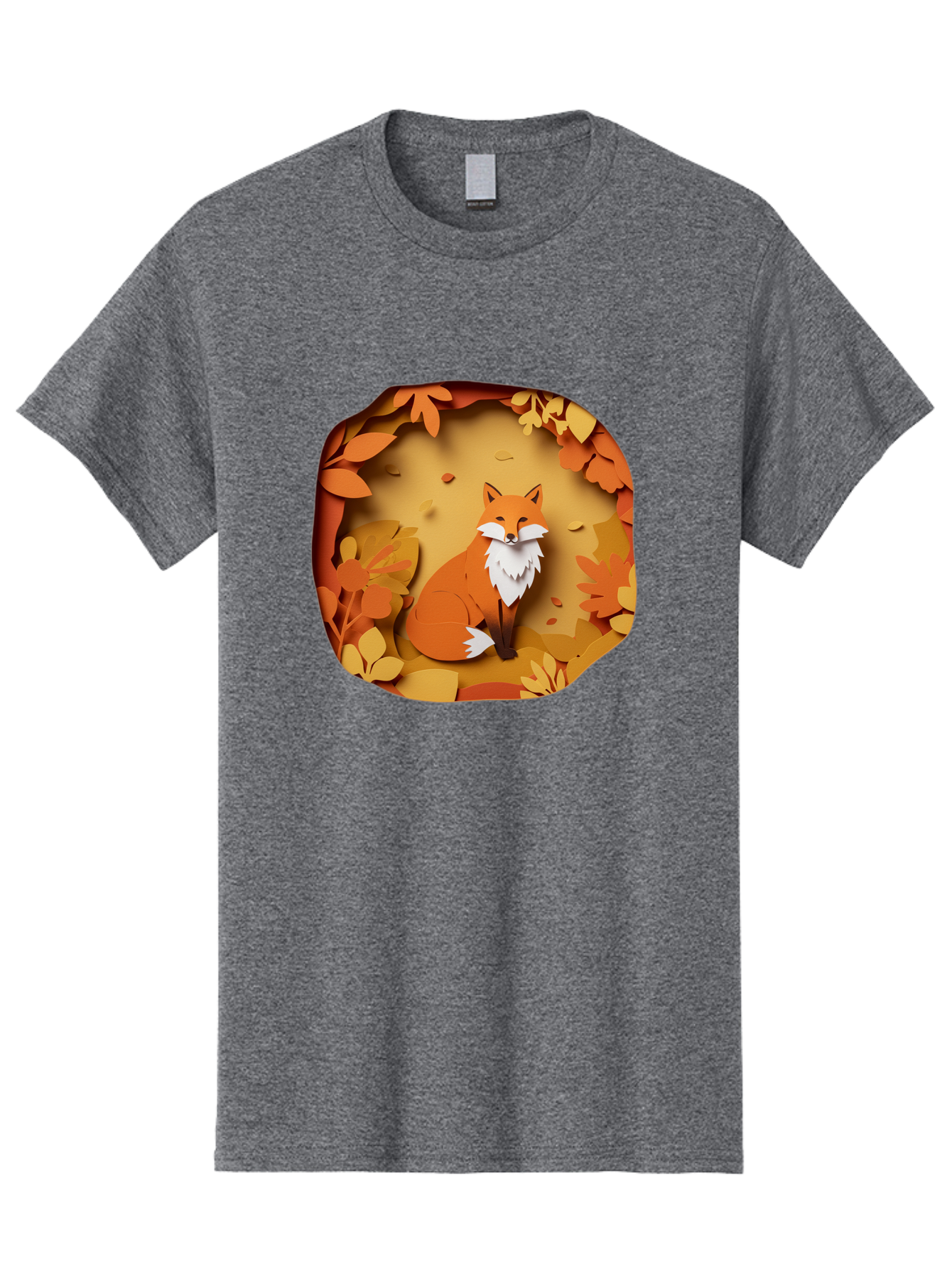 Fox-In-Leaves-1 Men'S Graphic Tee, 100% Cotton, Comfortable Casual Summer Wear, Machine Washable, Vintage Camera, Old Camera, Antique Camera, Black Camera, Classic Photography, Photography Equipment, Nostalgic Device, Film Camera, Camera Art Baj469