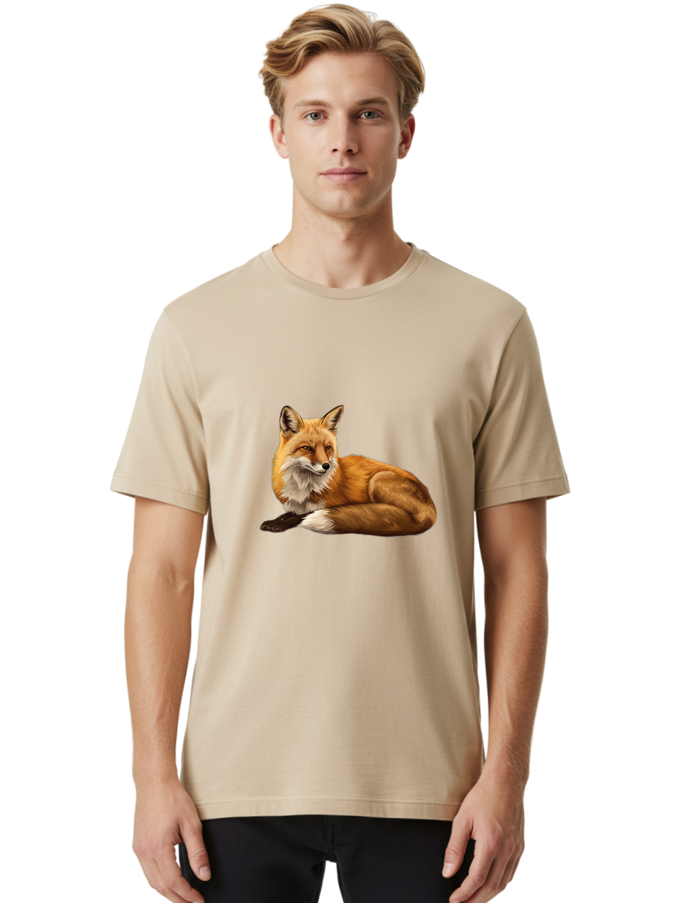 Fox Men'S Graphic Tee, 100% Cotton, Comfortable Casual Summer Wear, Machine Washable, Vintage Camera, Old Camera, Antique Camera, Black Camera, Classic Photography, Photography Equipment, Nostalgic Device, Film Camera, Camera Art Baj472