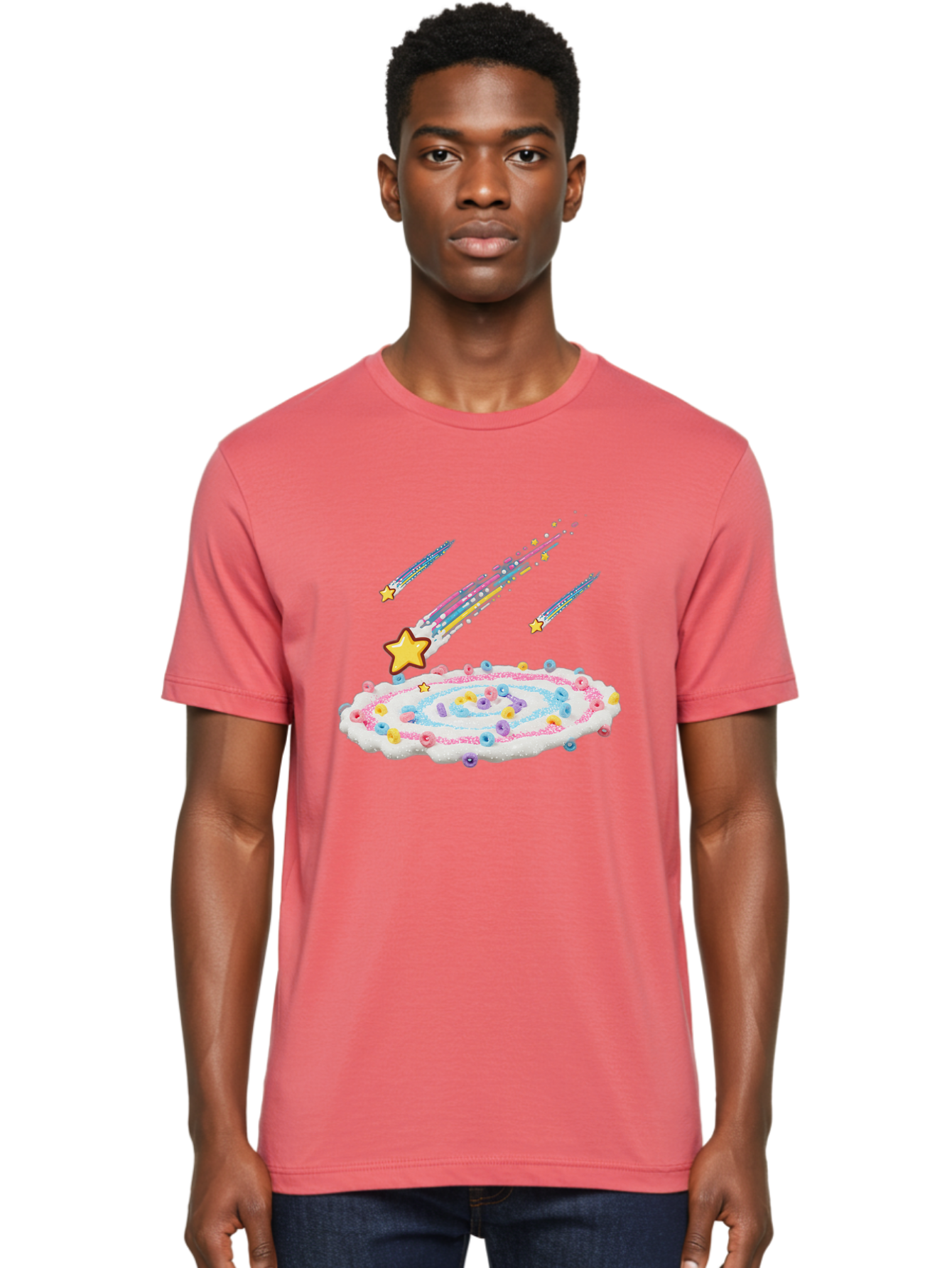 Froot-Loops-Galaxy-Cake Men'S Graphic Tee, 100% Cotton, Comfortable Casual Summer Wear, Machine Washable, Vintage Camera, Old Camera, Antique Camera, Black Camera, Classic Photography, Photography Equipment, Nostalgic Device, Film Camera, Baj473