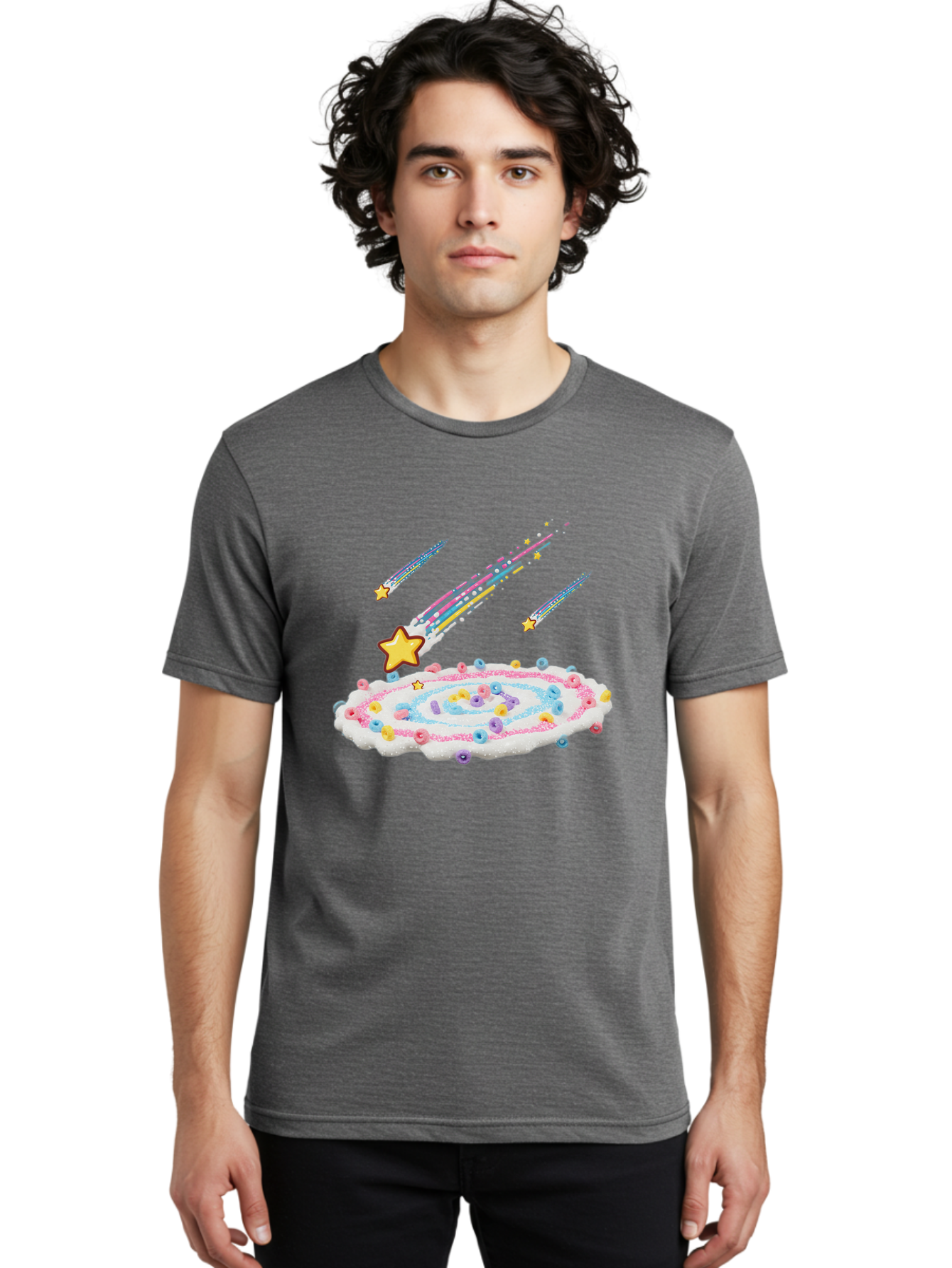 Froot-Loops-Galaxy-Cake Men'S Graphic Tee, 100% Cotton, Comfortable Casual Summer Wear, Machine Washable, Vintage Camera, Old Camera, Antique Camera, Black Camera, Classic Photography, Photography Equipment, Nostalgic Device, Film Camera, Baj473