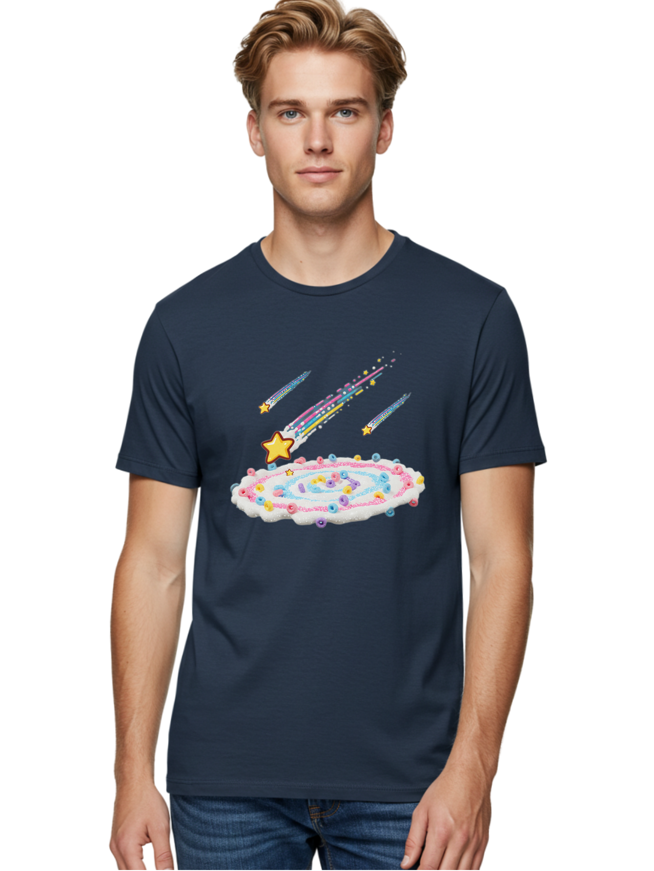 Froot-Loops-Galaxy-Cake Men'S Graphic Tee, 100% Cotton, Comfortable Casual Summer Wear, Machine Washable, Vintage Camera, Old Camera, Antique Camera, Black Camera, Classic Photography, Photography Equipment, Nostalgic Device, Film Camera, Baj473