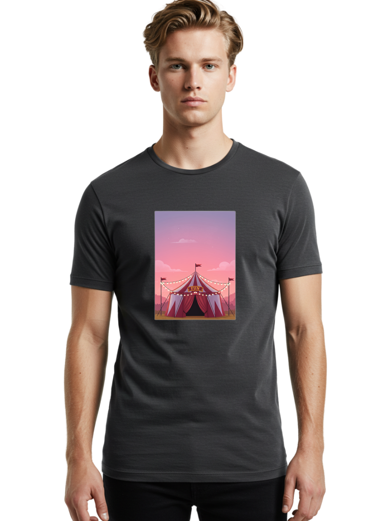 Fun-Tent Men'S Graphic Tee, 100% Cotton, Comfortable Casual Summer Wear, Machine Washable, Vintage Camera, Old Camera, Antique Camera, Black Camera, Classic Photography, Photography Equipment, Nostalgic Device, Film Camera, Camera Art Baj474