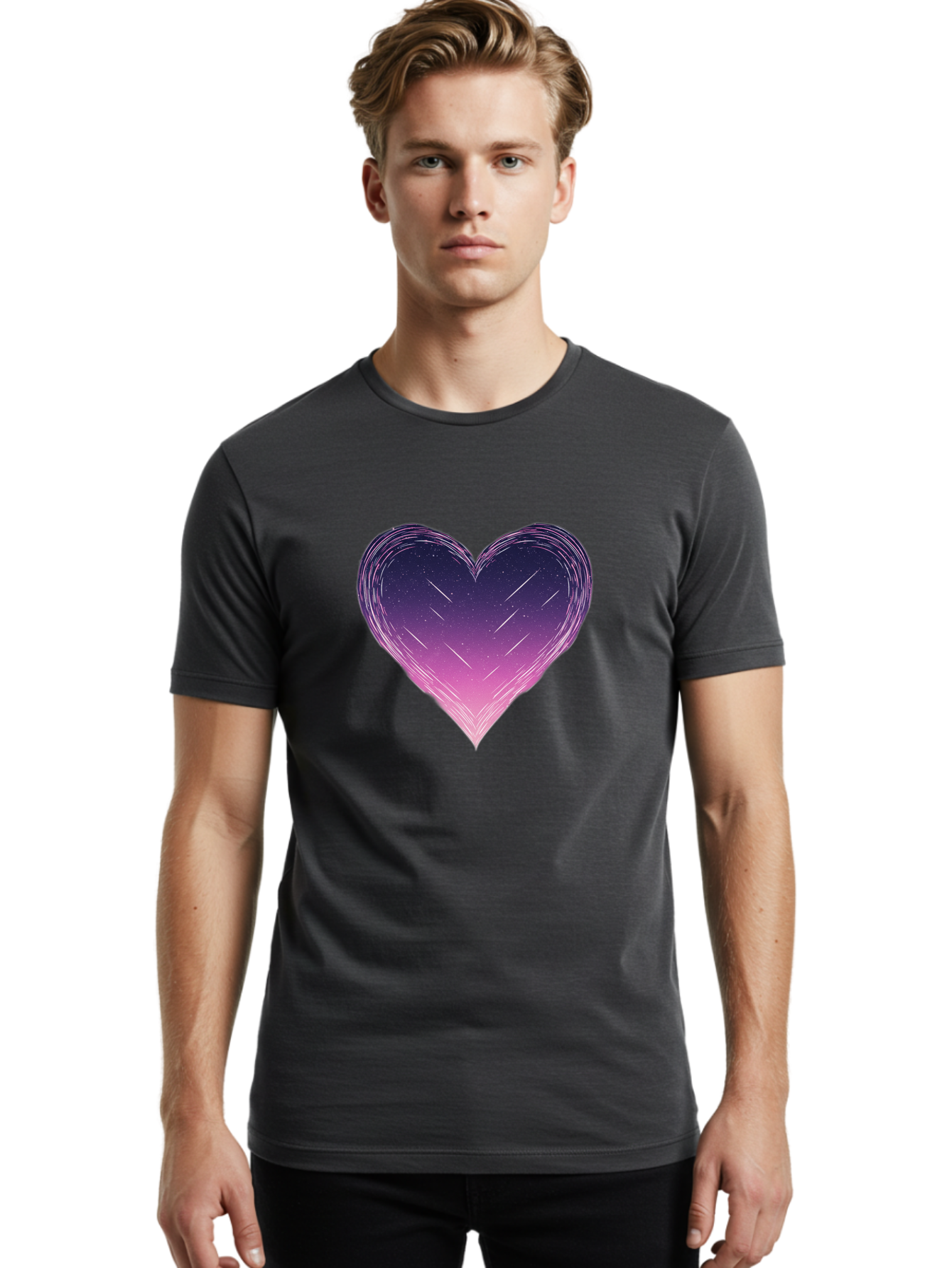 Galaxy-Heart Men'S Graphic Tee, 100% Cotton, Comfortable Casual Summer Wear, Machine Washable, Vintage Camera, Old Camera, Antique Camera, Black Camera, Classic Photography, Photography Equipment, Nostalgic Device, Film Camera, Camera Art Baj476