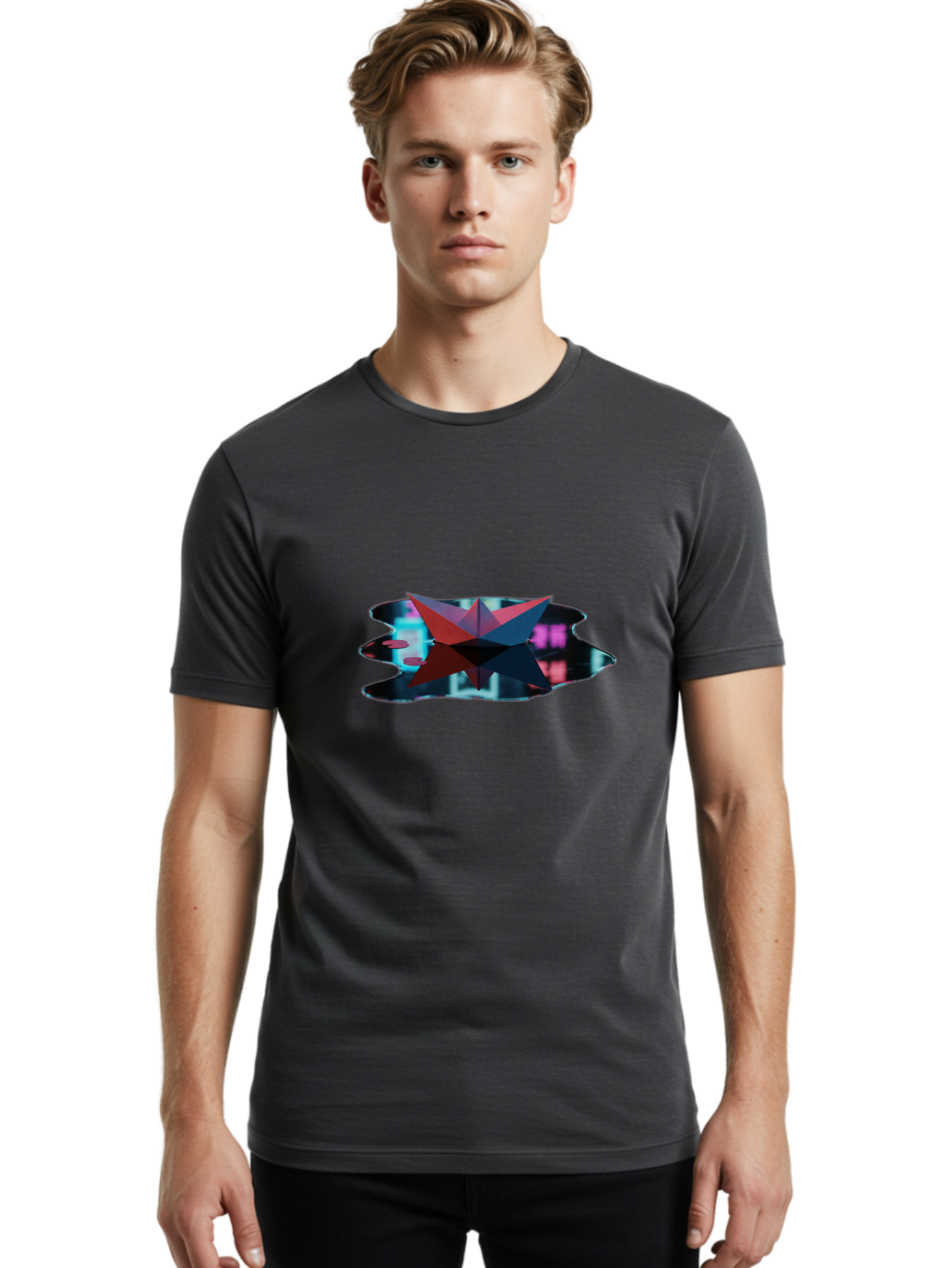 Gemstone-Logo Men'S Graphic Tee, 100% Cotton, Comfortable Casual Summer Wear, Machine Washable, Vintage Camera, Old Camera, Antique Camera, Black Camera, Classic Photography, Photography Equipment, Nostalgic Device, Film Camera, Camera Art Baj478