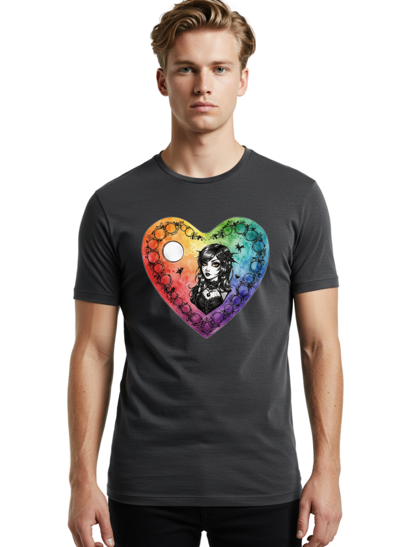Goth-Girl-Heart Men'S Graphic Tee, 100% Cotton, Comfortable Casual Summer Wear, Machine Washable, Vintage Camera, Old Camera, Antique Camera, Black Camera, Classic Photography, Photography Equipment, Nostalgic Device, Film Camera, Camera Art Baj482
