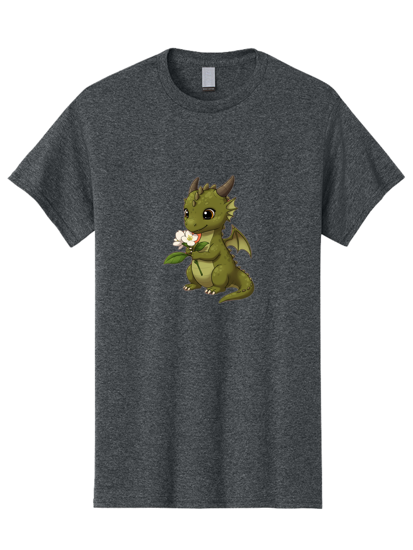 Green-Dragon-With-Flower Men'S Graphic Tee, 100% Cotton, Comfortable Casual Summer Wear, Machine Washable, Vintage Camera, Old Camera, Antique Camera, Black Camera, Classic Photography, Photography Equipment, Nostalgic Device, Film Camera, Baj486