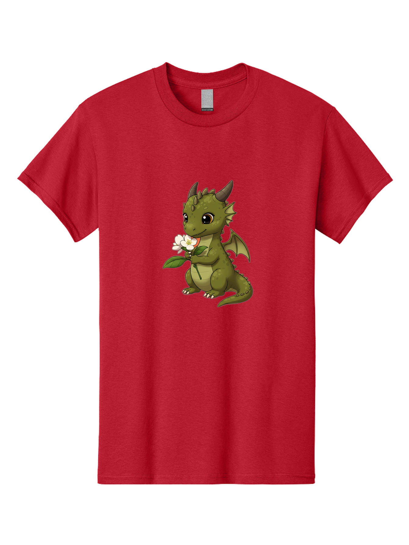 Green-Dragon-With-Flower Men'S Graphic Tee, 100% Cotton, Comfortable Casual Summer Wear, Machine Washable, Vintage Camera, Old Camera, Antique Camera, Black Camera, Classic Photography, Photography Equipment, Nostalgic Device, Film Camera, Baj486