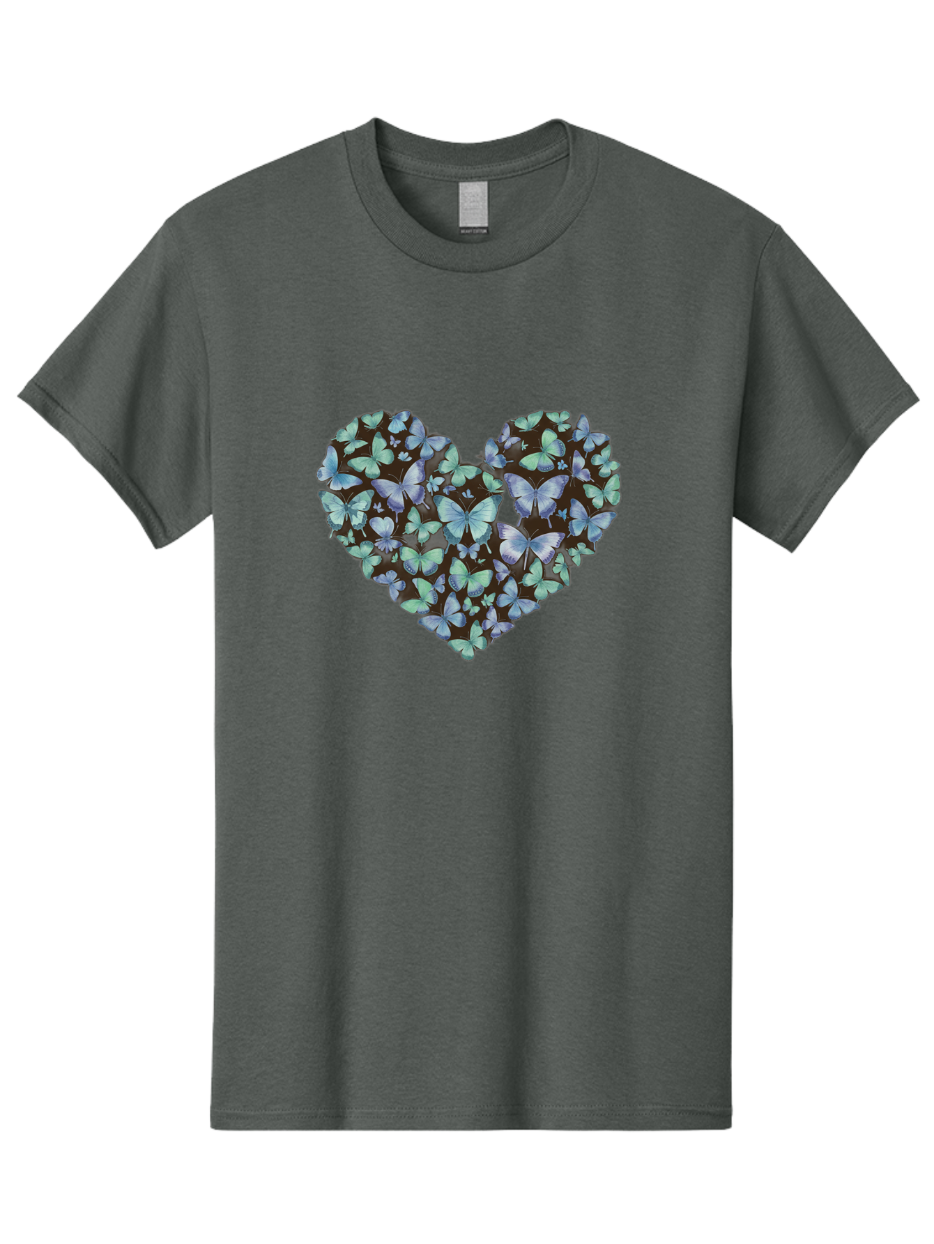 Heart-Of-Butterflies-1 Men'S Graphic Tee, 100% Cotton, Comfortable Casual Summer Wear, Machine Washable, Vintage Camera, Old Camera, Antique Camera, Black Camera, Classic Photography, Photography Equipment, Nostalgic Device, Film Camera, Baj488