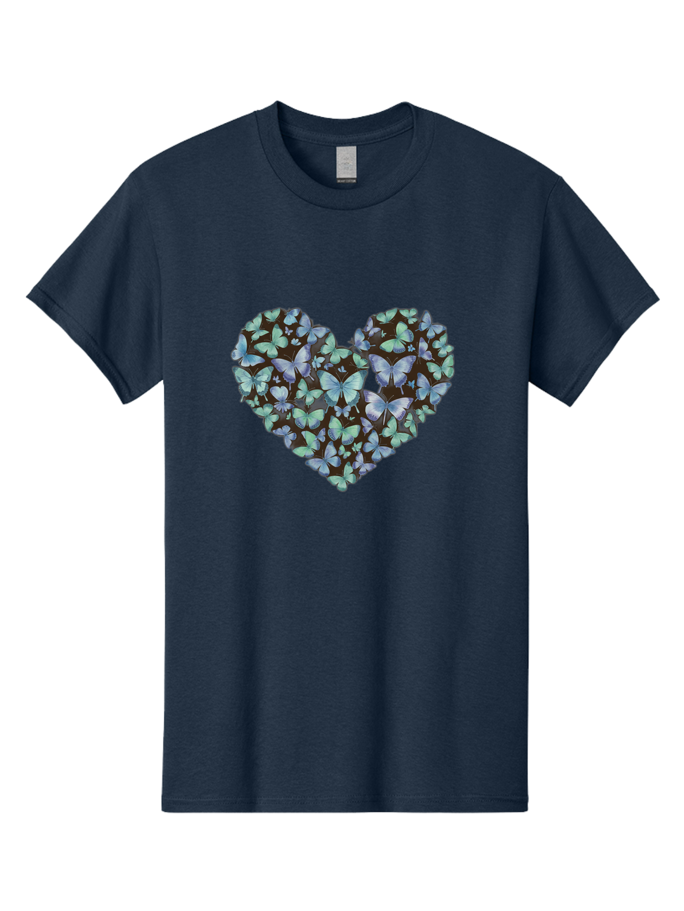 Heart-Of-Butterflies-1 Men'S Graphic Tee, 100% Cotton, Comfortable Casual Summer Wear, Machine Washable, Vintage Camera, Old Camera, Antique Camera, Black Camera, Classic Photography, Photography Equipment, Nostalgic Device, Film Camera, Baj488