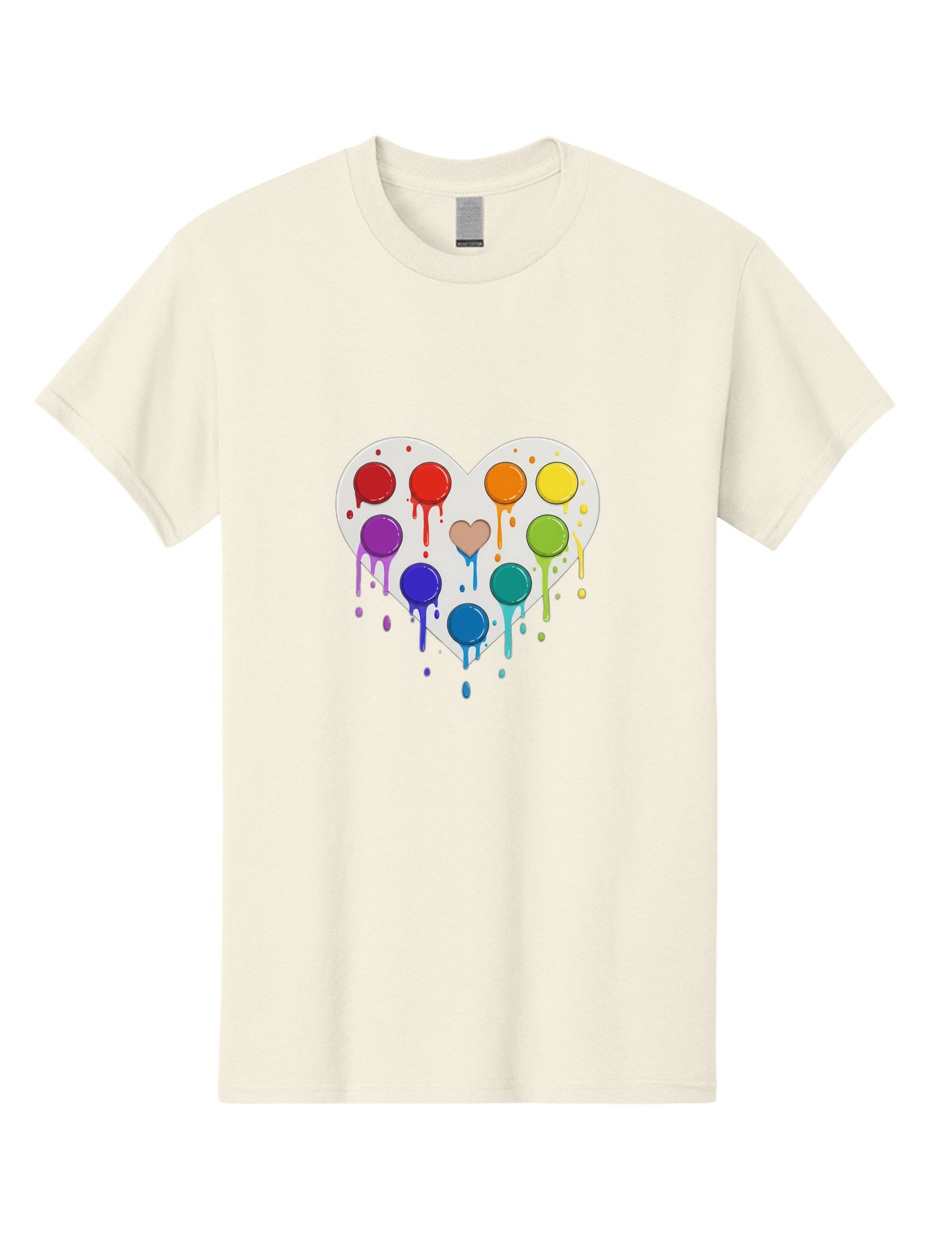Heart-Paint-Palette Men'S Graphic Tee, 100% Cotton, Comfortable Casual Summer Wear, Machine Washable, Vintage Camera, Old Camera, Antique Camera, Black Camera, Classic Photography, Photography Equipment, Nostalgic Device, Film Camera, Baj490