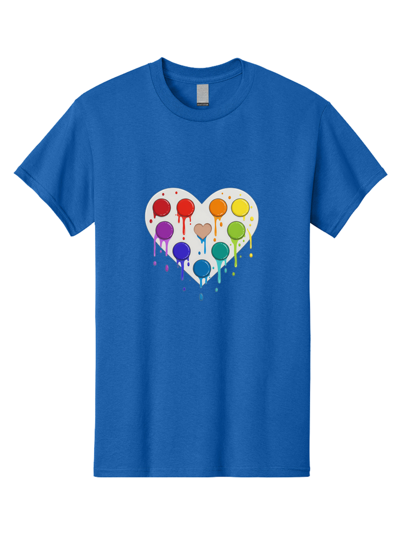 Heart-Paint-Palette Men'S Graphic Tee, 100% Cotton, Comfortable Casual Summer Wear, Machine Washable, Vintage Camera, Old Camera, Antique Camera, Black Camera, Classic Photography, Photography Equipment, Nostalgic Device, Film Camera, Baj490