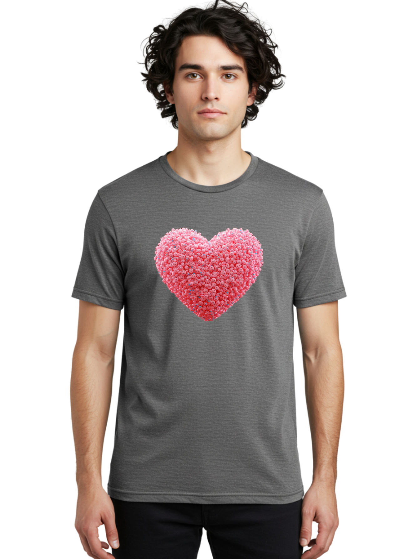 Heart-Shaped-Flowers Men'S Graphic Tee, 100% Cotton, Comfortable Casual Summer Wear, Machine Washable, Vintage Camera, Old Camera, Antique Camera, Black Camera, Classic Photography, Photography Equipment, Nostalgic Device, Film Camera, Baj491
