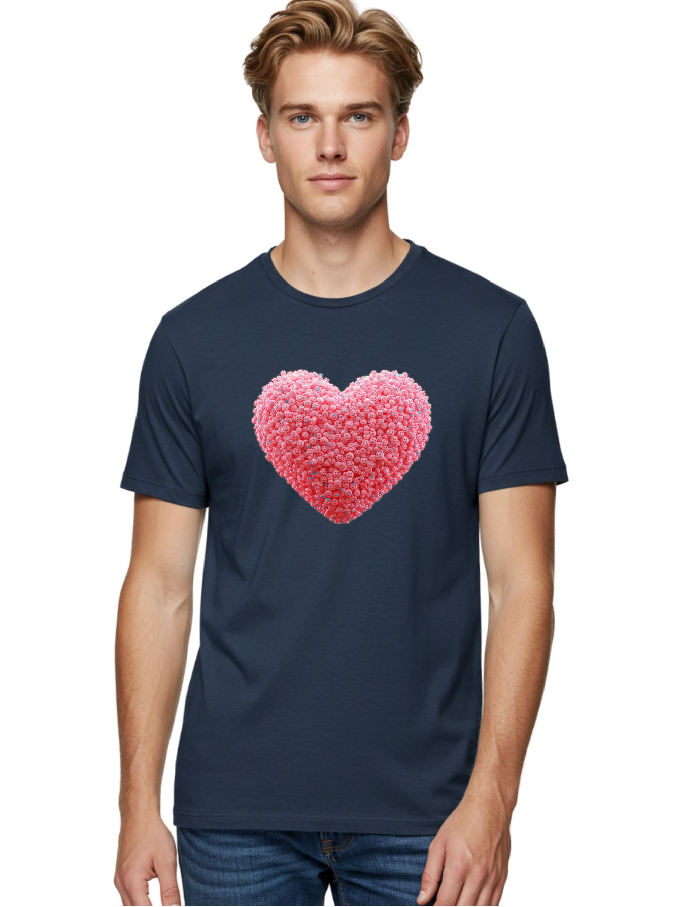 Heart-Shaped-Flowers Men'S Graphic Tee, 100% Cotton, Comfortable Casual Summer Wear, Machine Washable, Vintage Camera, Old Camera, Antique Camera, Black Camera, Classic Photography, Photography Equipment, Nostalgic Device, Film Camera, Baj491
