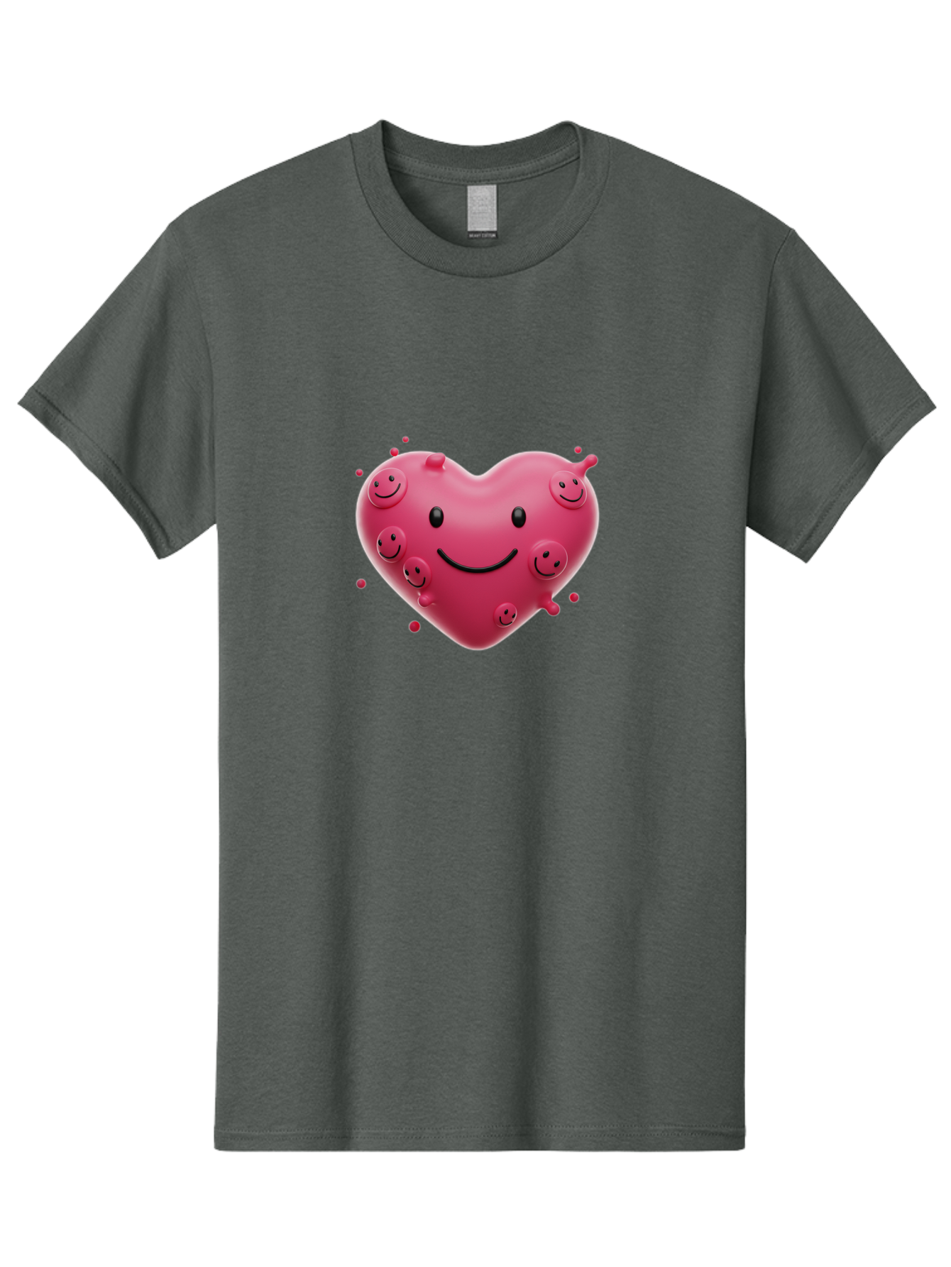 Heart-Smiley-Face Men'S Graphic Tee, 100% Cotton, Comfortable Casual Summer Wear, Machine Washable, Vintage Camera, Old Camera, Antique Camera, Black Camera, Classic Photography, Photography Equipment, Nostalgic Device, Film Camera, Camera Art Baj492