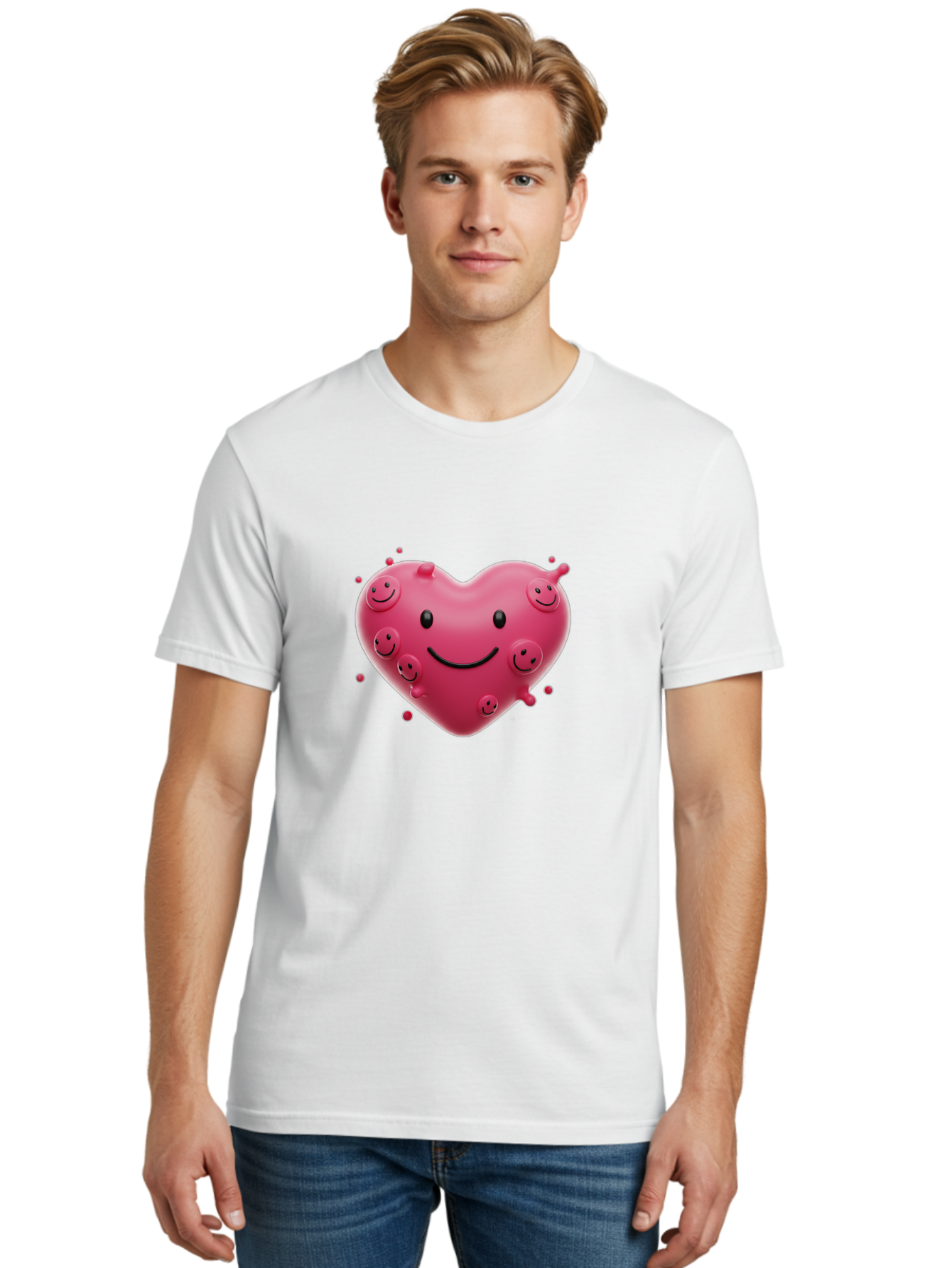 Heart-Smiley-Face Men'S Graphic Tee, 100% Cotton, Comfortable Casual Summer Wear, Machine Washable, Vintage Camera, Old Camera, Antique Camera, Black Camera, Classic Photography, Photography Equipment, Nostalgic Device, Film Camera, Camera Art Baj492