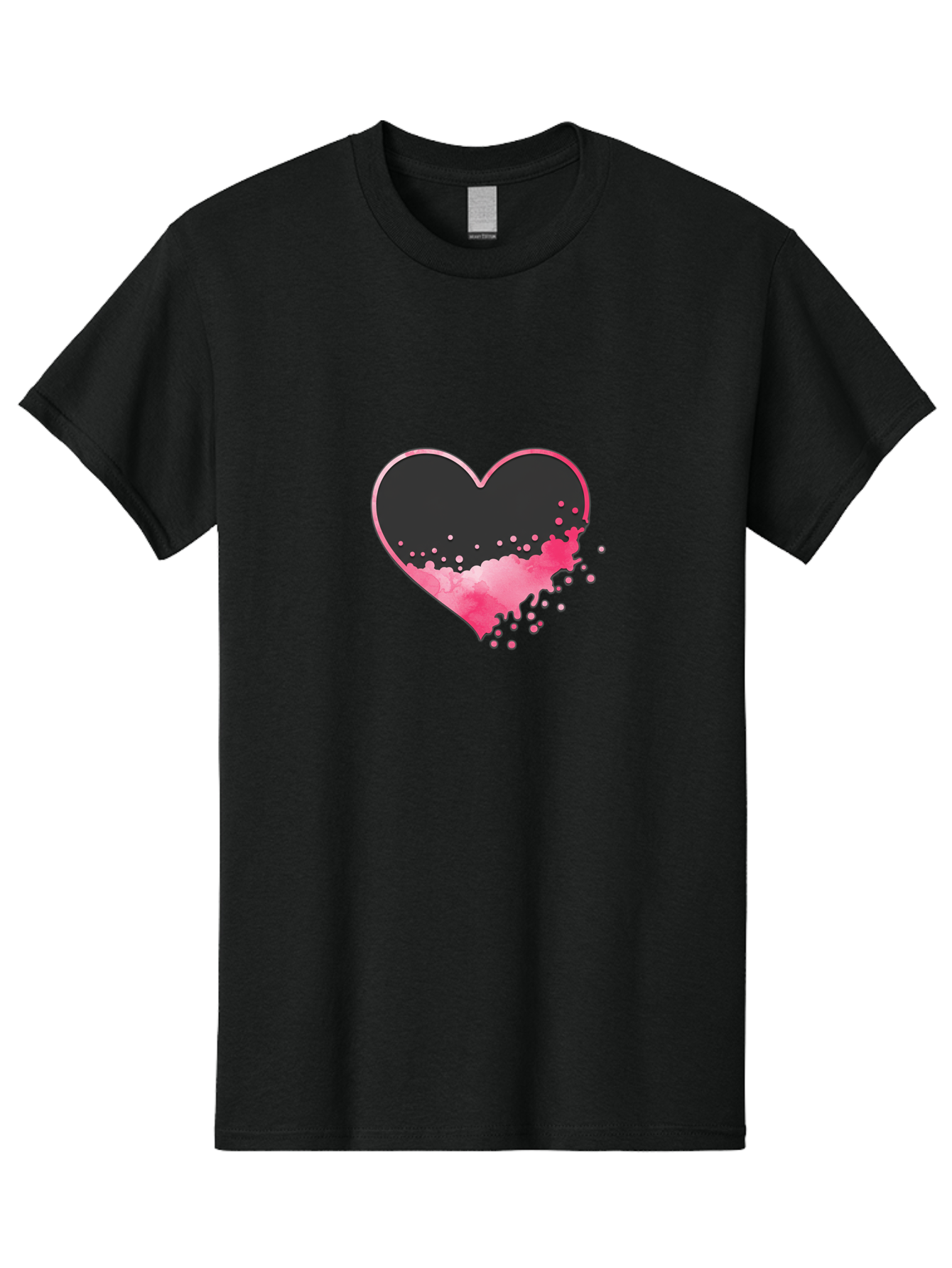 Heart-Splatter Men'S Graphic Tee, 100% Cotton, Comfortable Casual Summer Wear, Machine Washable, Vintage Camera, Old Camera, Antique Camera, Black Camera, Classic Photography, Photography Equipment, Nostalgic Device, Film Camera, Camera Art Baj493