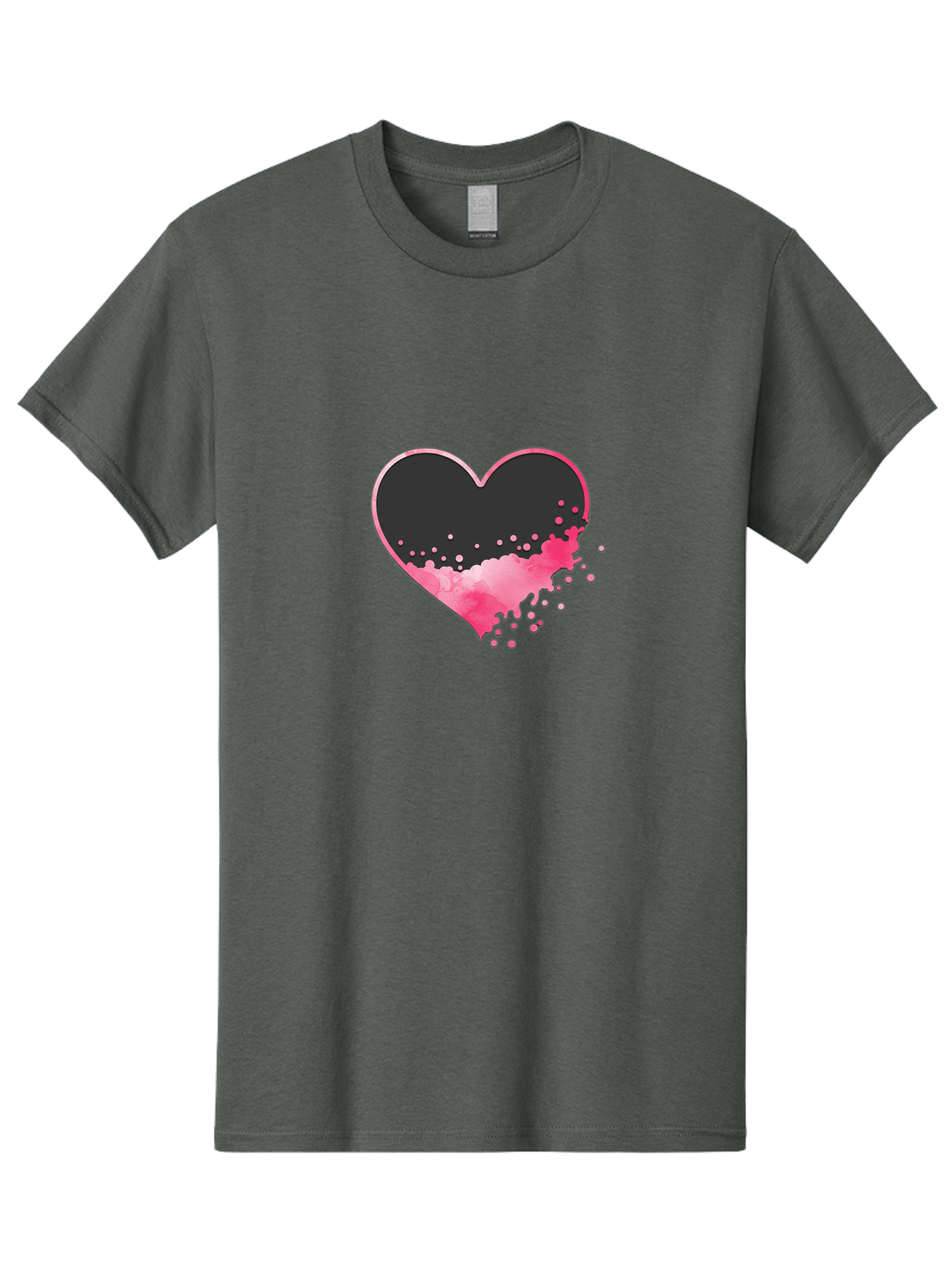 Heart-Splatter Men'S Graphic Tee, 100% Cotton, Comfortable Casual Summer Wear, Machine Washable, Vintage Camera, Old Camera, Antique Camera, Black Camera, Classic Photography, Photography Equipment, Nostalgic Device, Film Camera, Camera Art Baj493