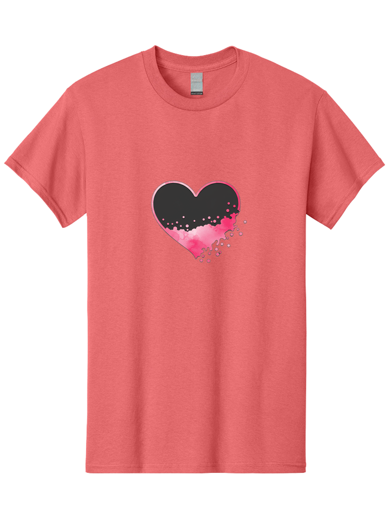 Heart-Splatter Men'S Graphic Tee, 100% Cotton, Comfortable Casual Summer Wear, Machine Washable, Vintage Camera, Old Camera, Antique Camera, Black Camera, Classic Photography, Photography Equipment, Nostalgic Device, Film Camera, Camera Art Baj493
