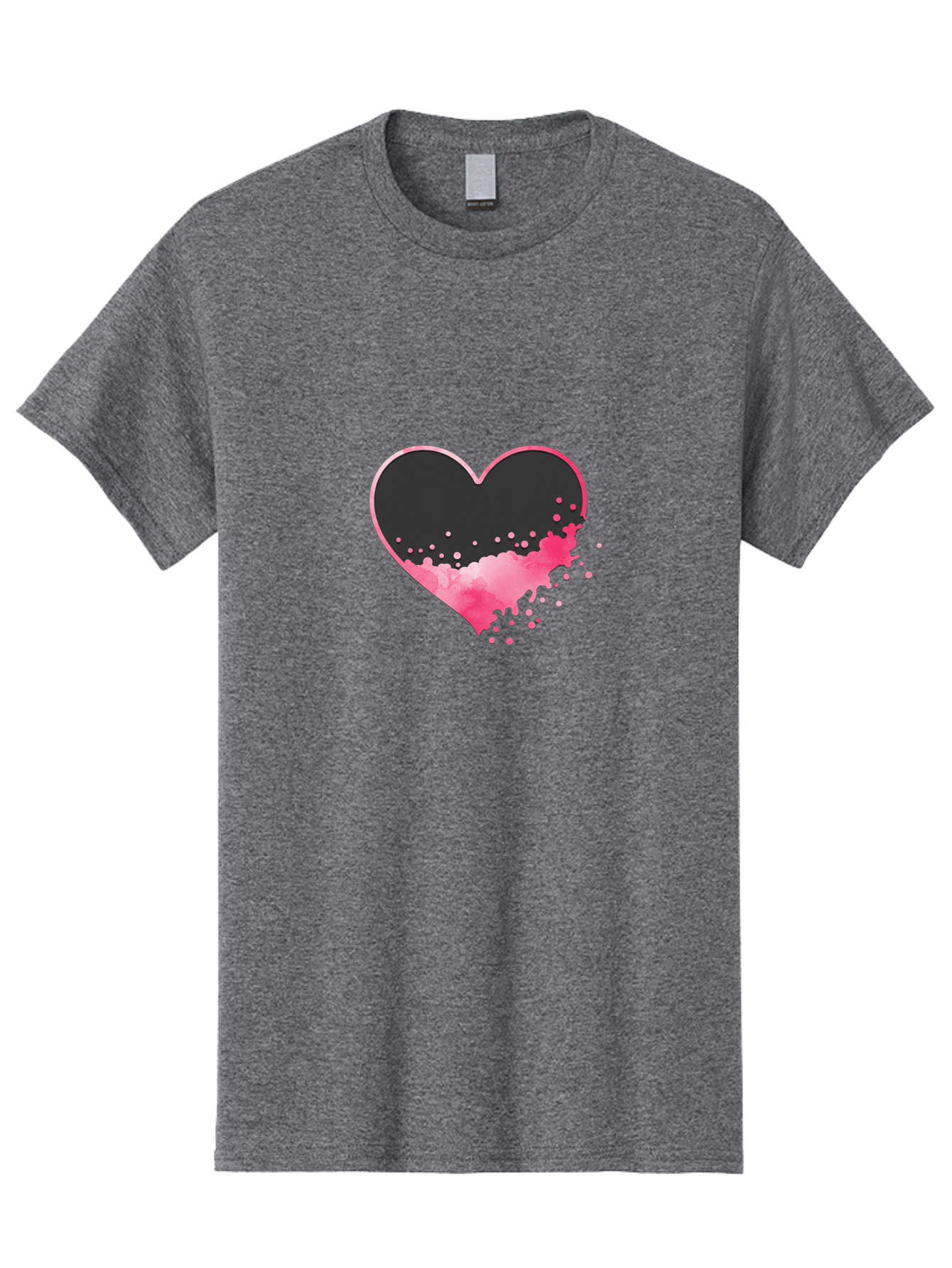 Heart-Splatter Men'S Graphic Tee, 100% Cotton, Comfortable Casual Summer Wear, Machine Washable, Vintage Camera, Old Camera, Antique Camera, Black Camera, Classic Photography, Photography Equipment, Nostalgic Device, Film Camera, Camera Art Baj493