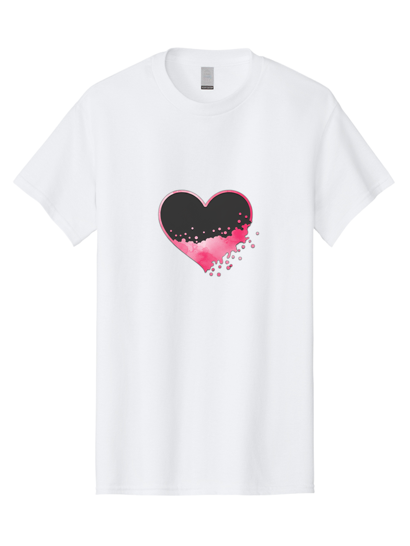 Heart-Splatter Men'S Graphic Tee, 100% Cotton, Comfortable Casual Summer Wear, Machine Washable, Vintage Camera, Old Camera, Antique Camera, Black Camera, Classic Photography, Photography Equipment, Nostalgic Device, Film Camera, Camera Art Baj493