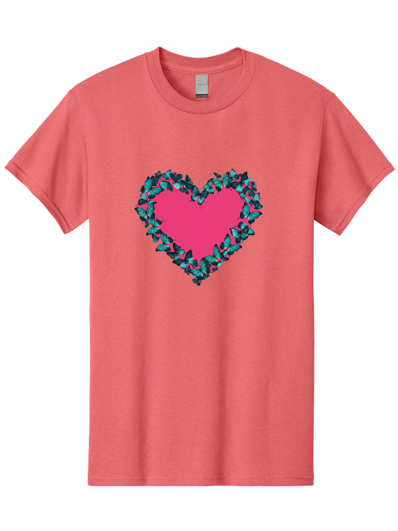 Heart-Surrounded-By-Butterflies Men'S Graphic Tee, 100% Cotton, Comfortable Casual Summer Wear, Machine Washable, Vintage Camera, Old Camera, Antique Camera, Black Camera, Classic Photography, Photography Equipment, Nostalgic Device, Baj494