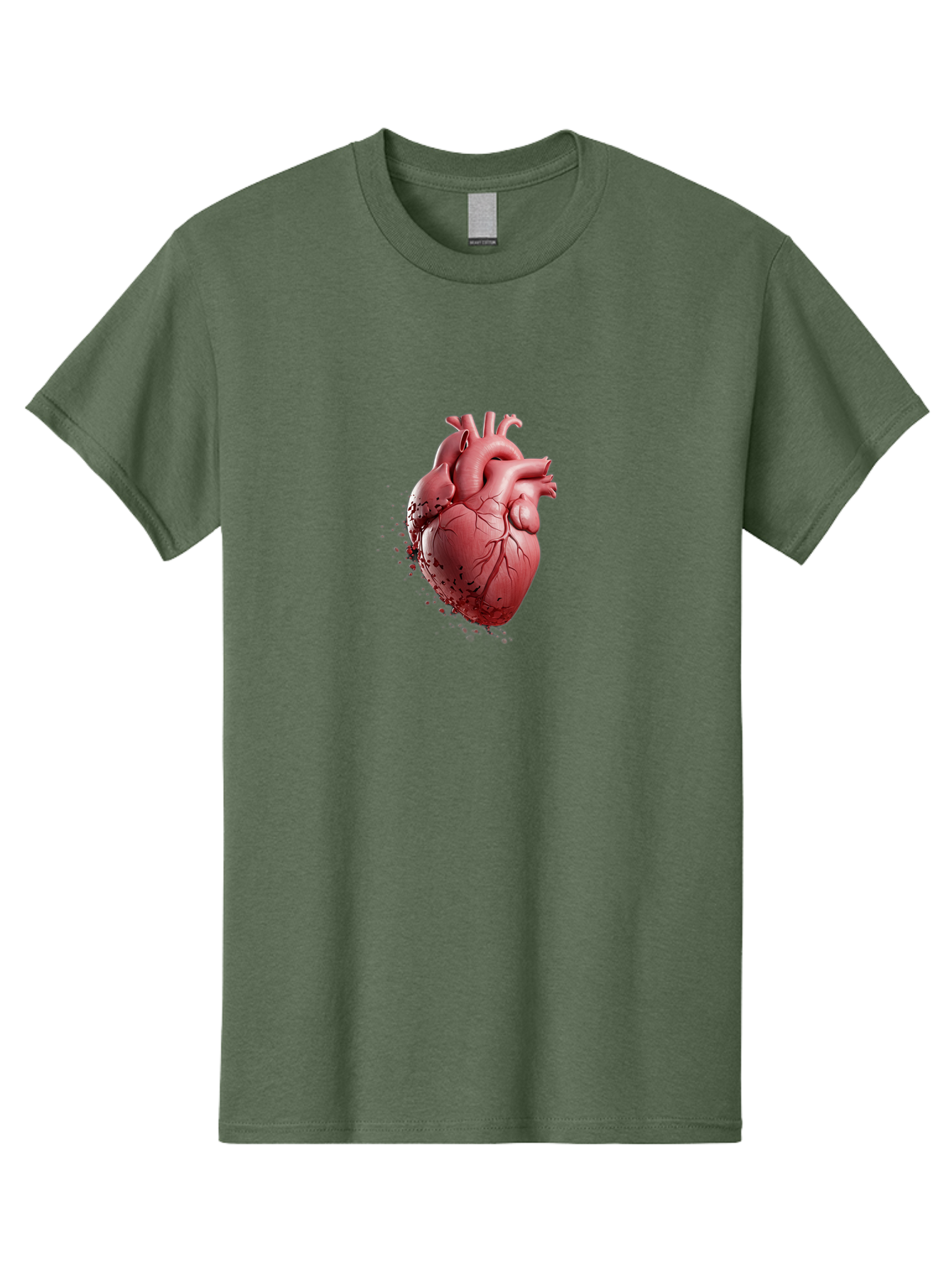 Human-Heart-1 Men'S Graphic Tee, 100% Cotton, Comfortable Casual Summer Wear, Machine Washable, Vintage Camera, Old Camera, Antique Camera, Black Camera, Classic Photography, Photography Equipment, Nostalgic Device, Film Camera, Camera Art Baj497