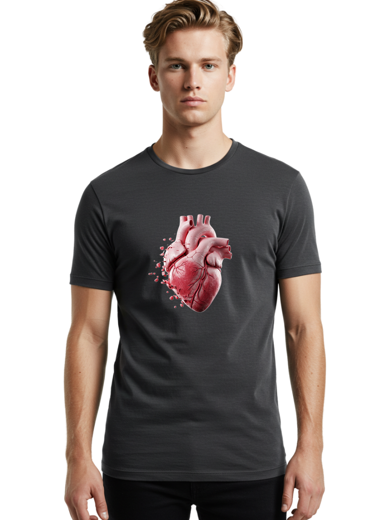 Human-Heart Men'S Graphic Tee, 100% Cotton, Comfortable Casual Summer Wear, Machine Washable, Vintage Camera, Old Camera, Antique Camera, Black Camera, Classic Photography, Photography Equipment, Nostalgic Device, Film Camera, Camera Art Baj498