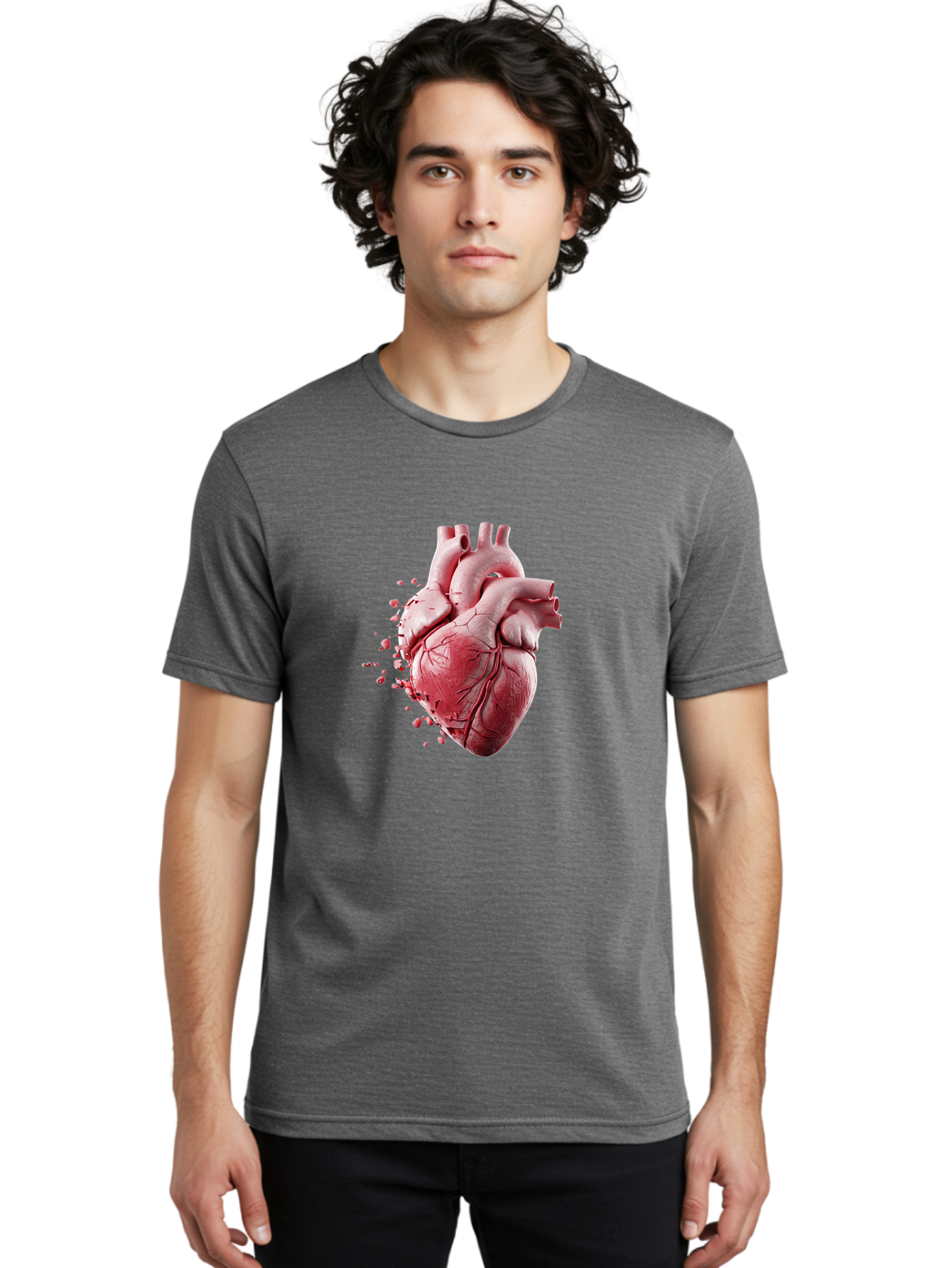 Human-Heart Men'S Graphic Tee, 100% Cotton, Comfortable Casual Summer Wear, Machine Washable, Vintage Camera, Old Camera, Antique Camera, Black Camera, Classic Photography, Photography Equipment, Nostalgic Device, Film Camera, Camera Art Baj498