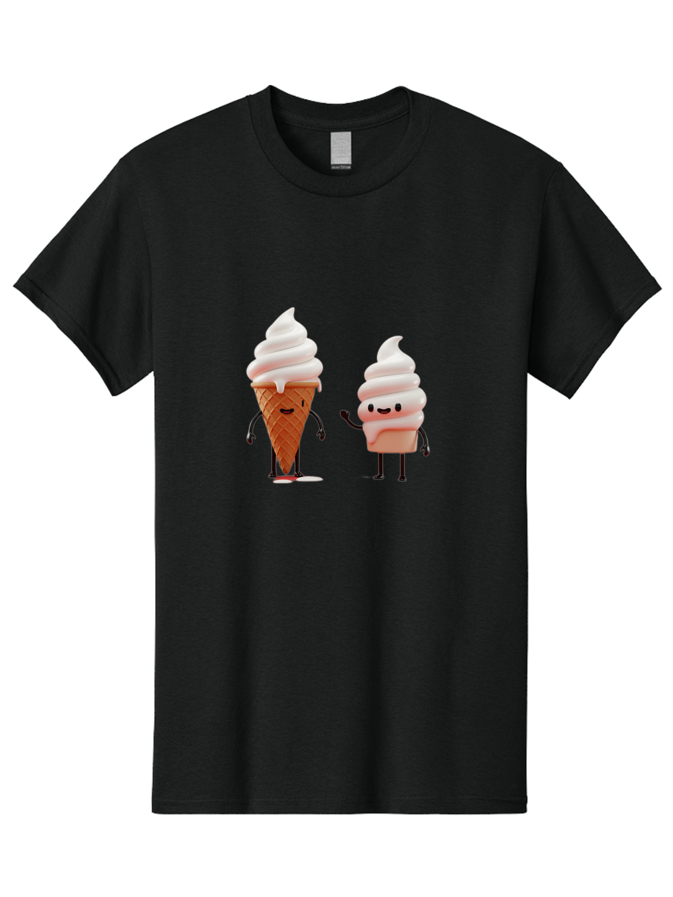 Ice-Cream-Characters Men'S Graphic Tee, 100% Cotton, Comfortable Casual Summer Wear, Machine Washable, Vintage Camera, Old Camera, Antique Camera, Black Camera, Classic Photography, Photography Equipment, Nostalgic Device, Film Camera, Baj499