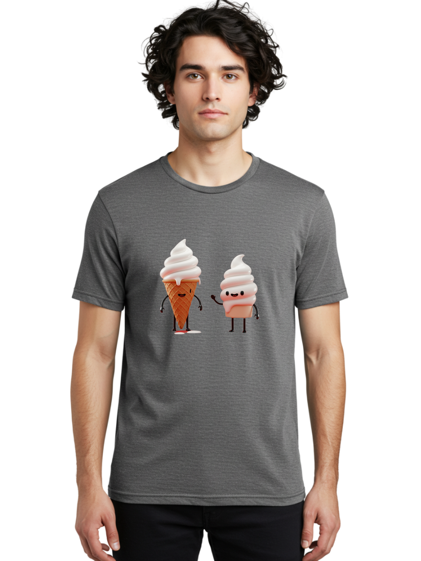 Ice-Cream-Characters Men'S Graphic Tee, 100% Cotton, Comfortable Casual Summer Wear, Machine Washable, Vintage Camera, Old Camera, Antique Camera, Black Camera, Classic Photography, Photography Equipment, Nostalgic Device, Film Camera, Baj499