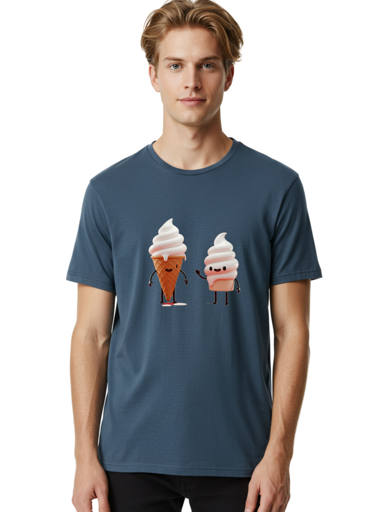 Ice-Cream-Characters Men'S Graphic Tee, 100% Cotton, Comfortable Casual Summer Wear, Machine Washable, Vintage Camera, Old Camera, Antique Camera, Black Camera, Classic Photography, Photography Equipment, Nostalgic Device, Film Camera, Baj499