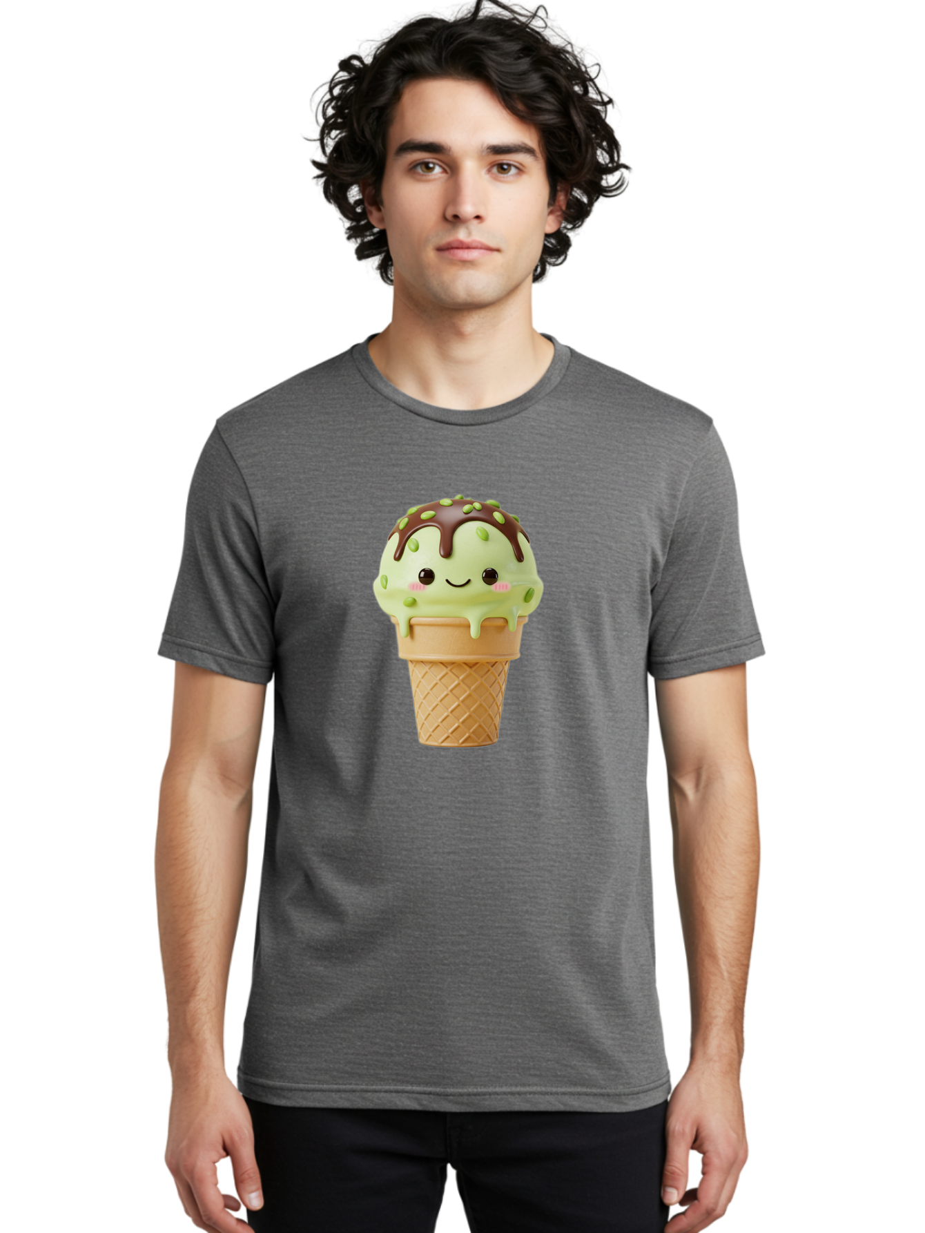 Ice-Cream-Cone-1 Men'S Graphic Tee, 100% Cotton, Comfortable Casual Summer Wear, Machine Washable, Vintage Camera, Old Camera, Antique Camera, Black Camera, Classic Photography, Photography Equipment, Nostalgic Device, Film Camera, Camera Art Baj500