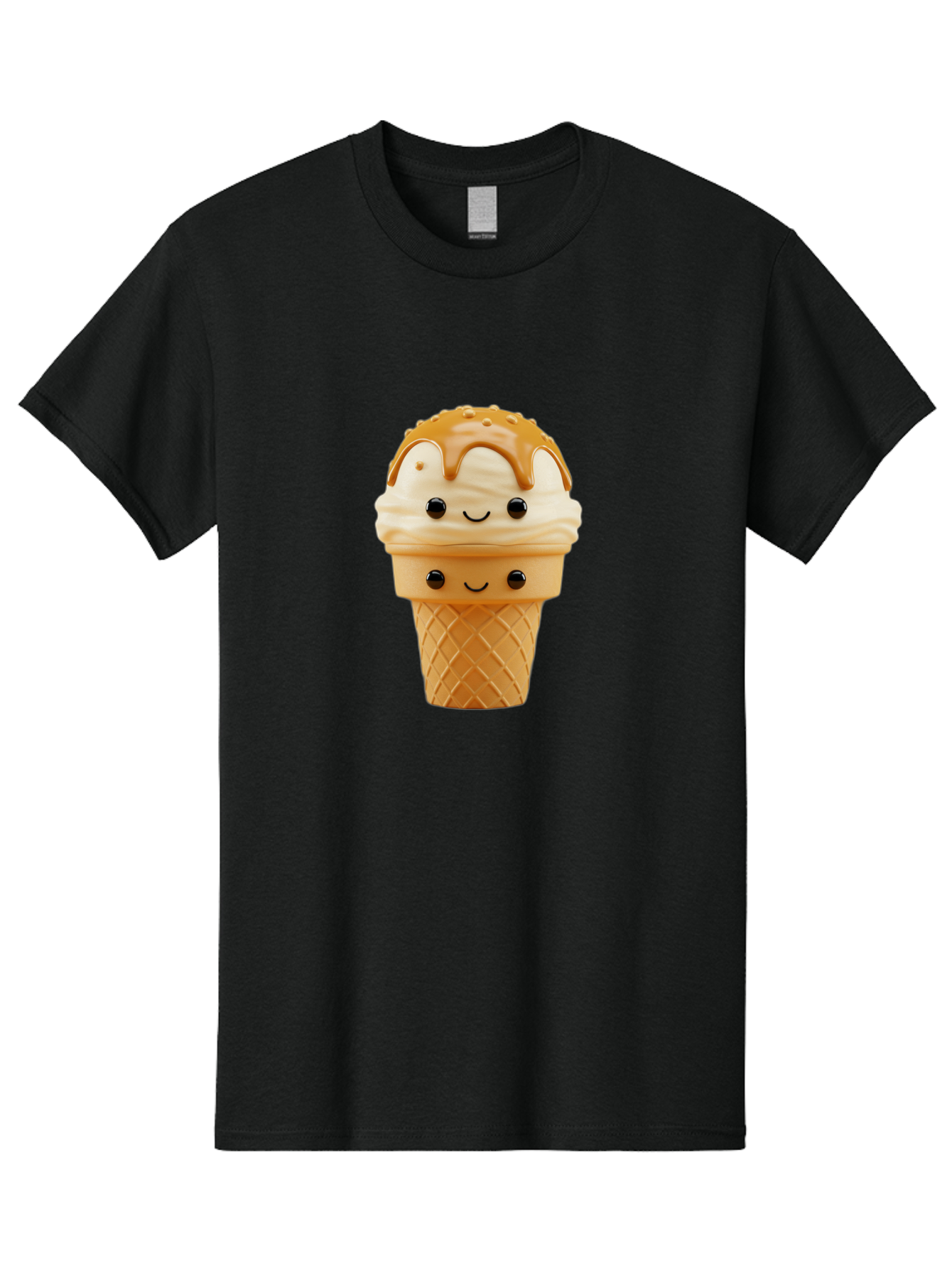 Ice-Cream-Cone-Character Men'S Graphic Tee, 100% Cotton, Comfortable Casual Summer Wear, Machine Washable, Vintage Camera, Old Camera, Antique Camera, Black Camera, Classic Photography, Photography Equipment, Nostalgic Device, Film Camera, Baj502