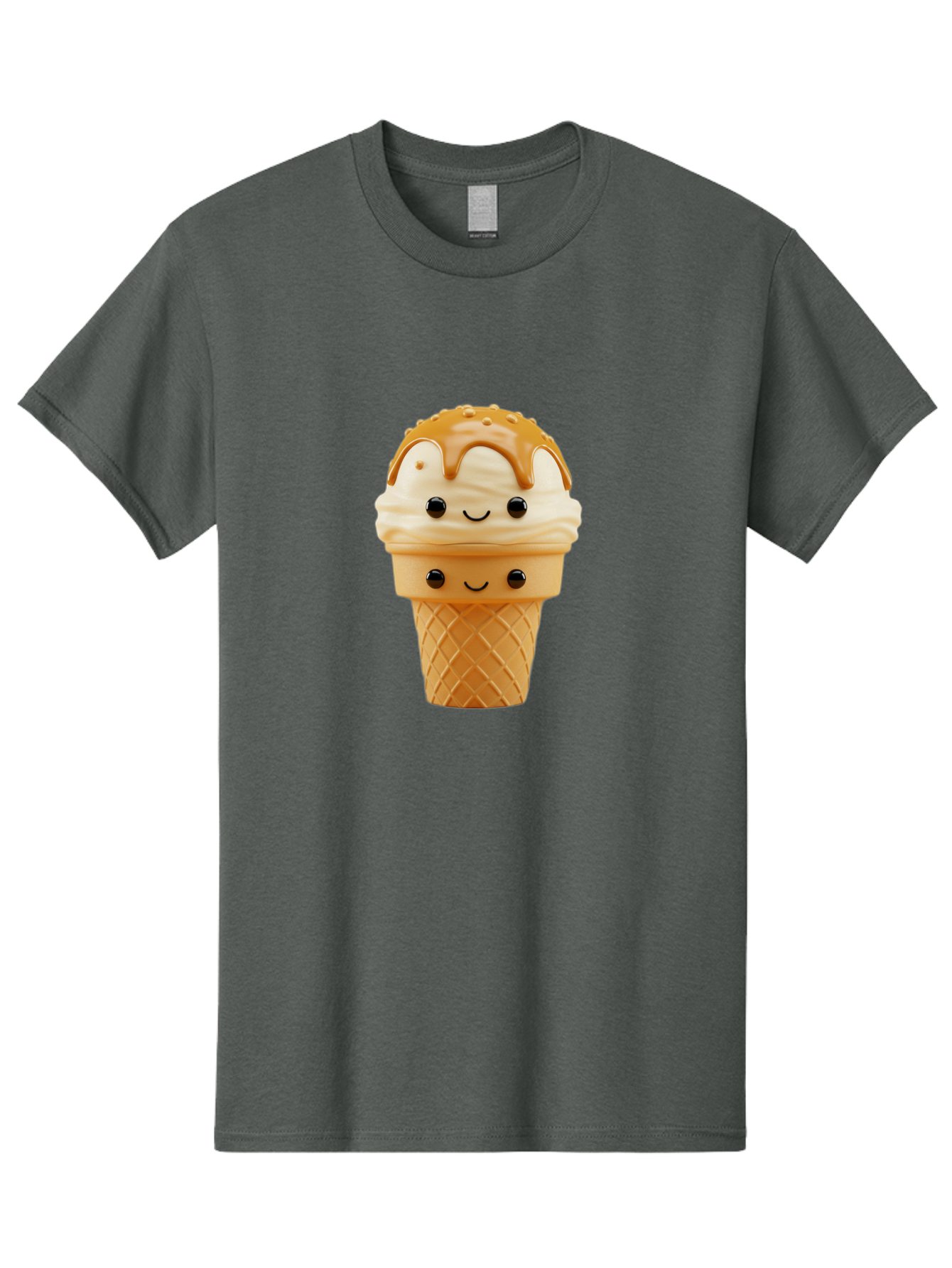 Ice-Cream-Cone-Character Men'S Graphic Tee, 100% Cotton, Comfortable Casual Summer Wear, Machine Washable, Vintage Camera, Old Camera, Antique Camera, Black Camera, Classic Photography, Photography Equipment, Nostalgic Device, Film Camera, Baj502