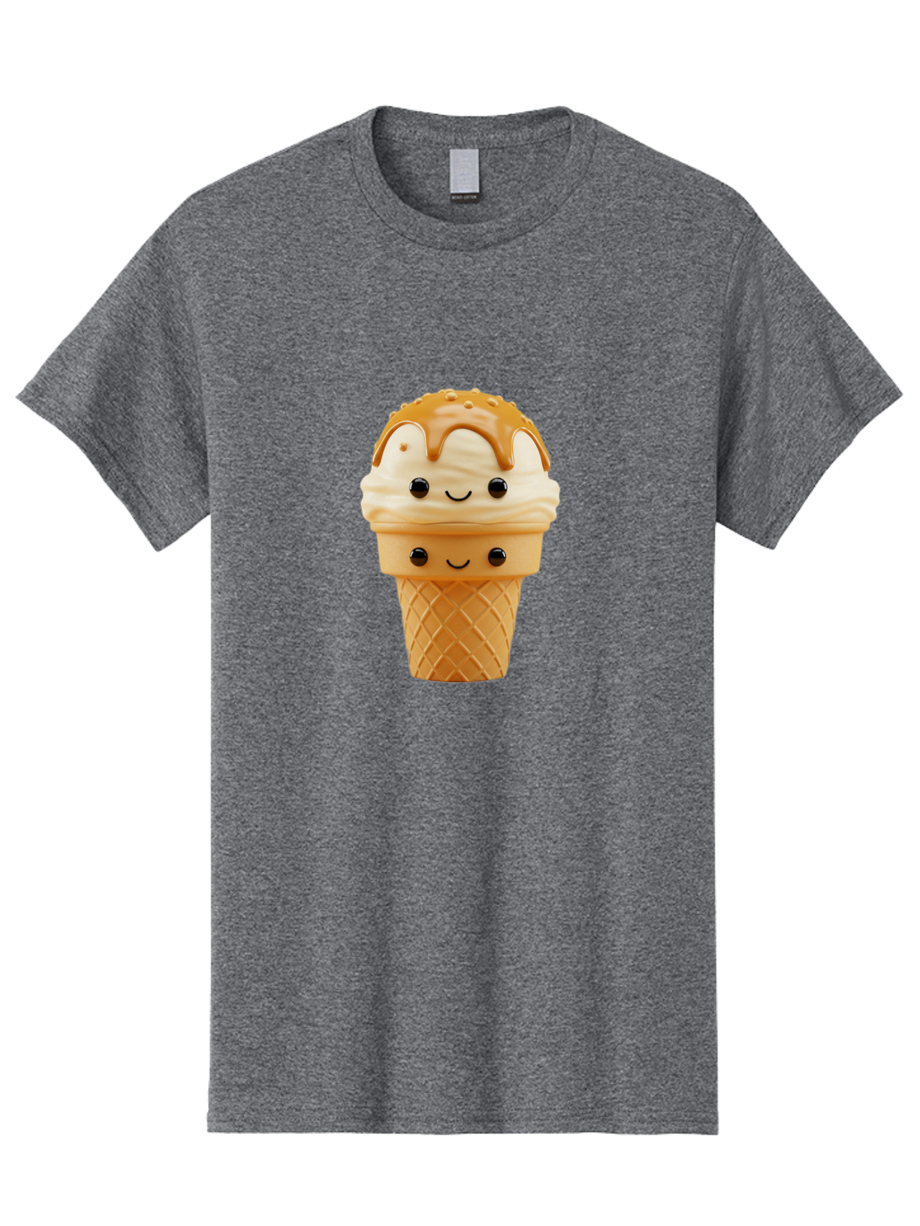 Ice-Cream-Cone-Character Men'S Graphic Tee, 100% Cotton, Comfortable Casual Summer Wear, Machine Washable, Vintage Camera, Old Camera, Antique Camera, Black Camera, Classic Photography, Photography Equipment, Nostalgic Device, Film Camera, Baj502